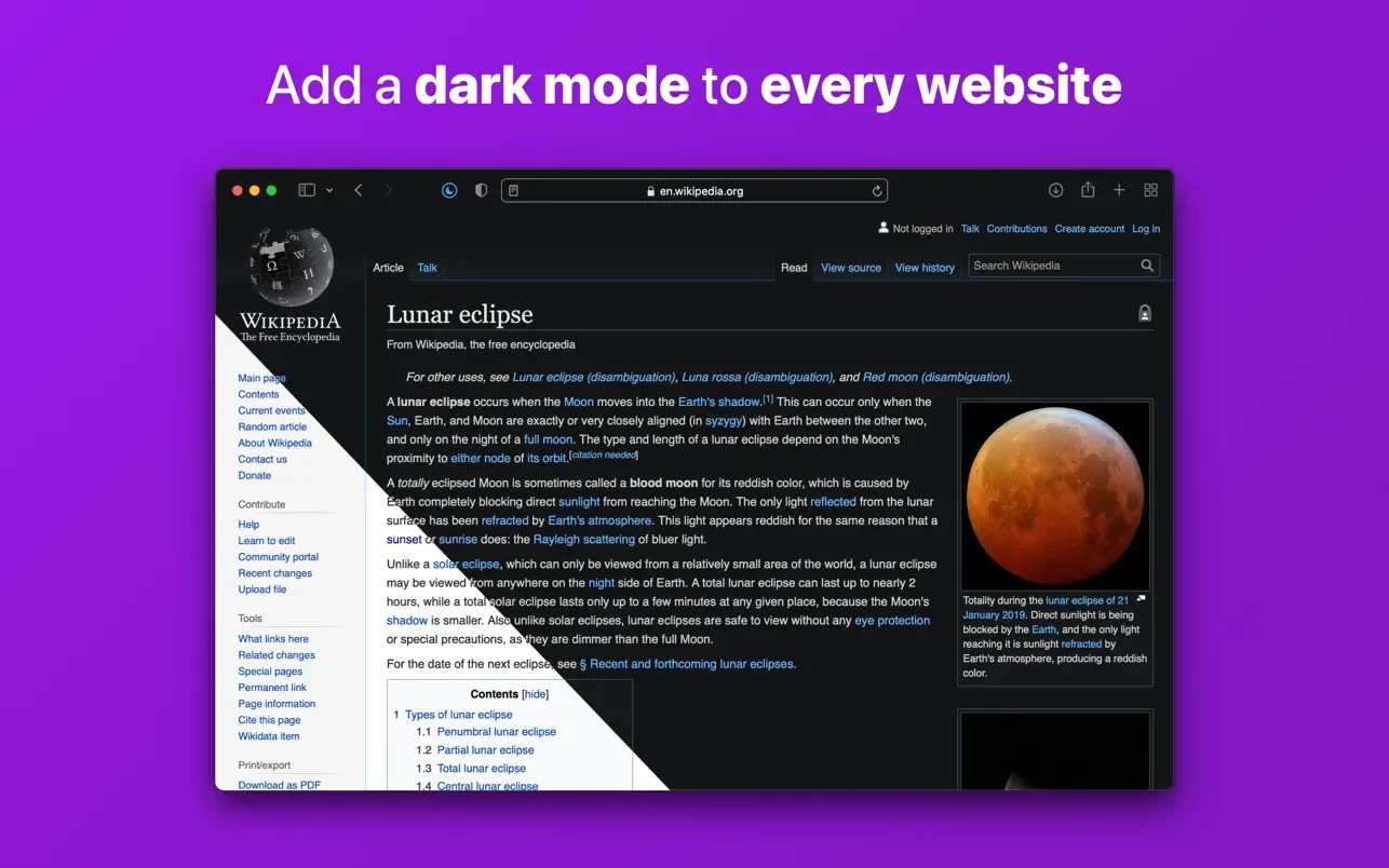 Noir – Dark Mode for Safari 2025.2.8
