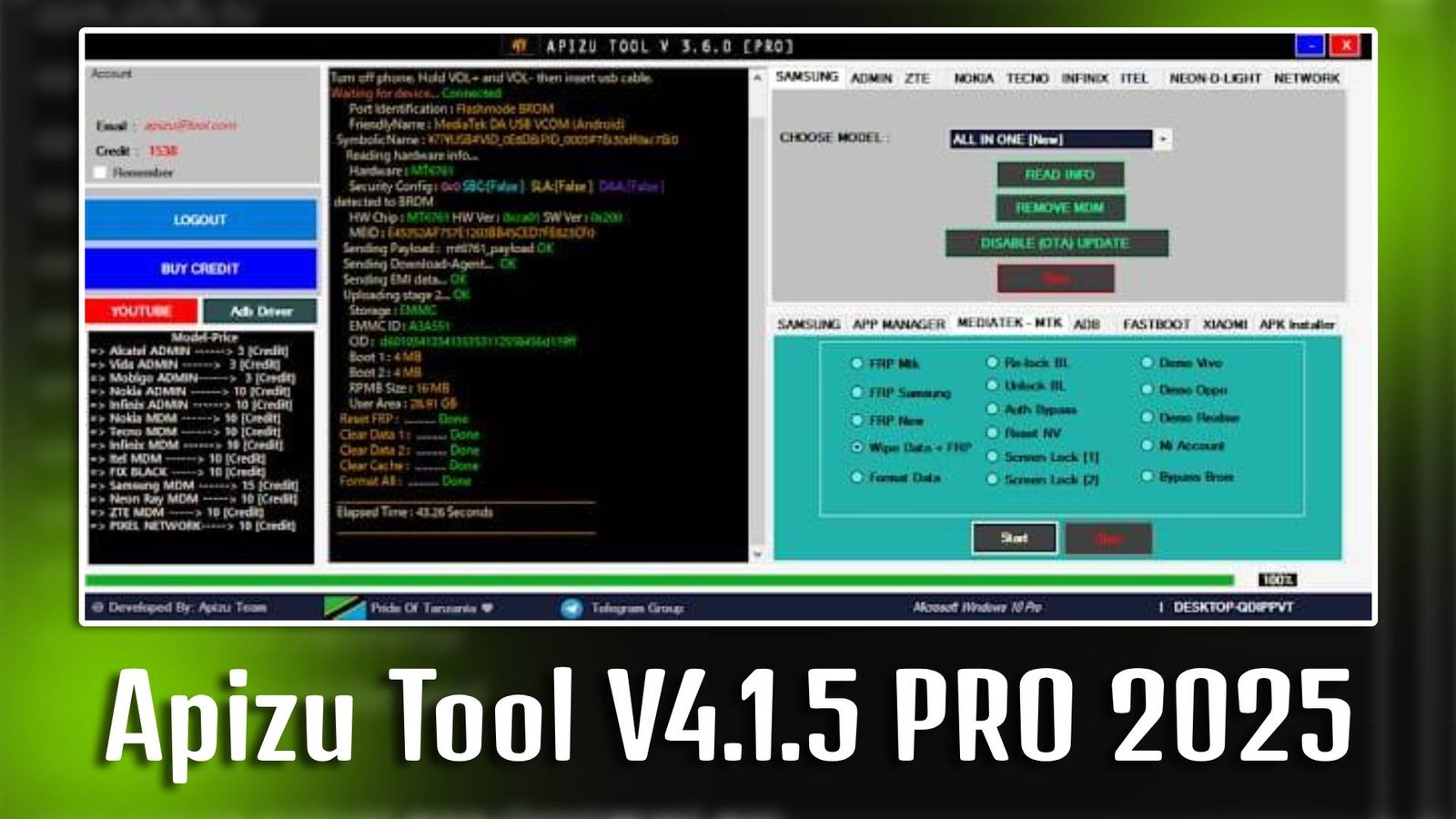 Apizu Tool V4.1.5 PRO 2025