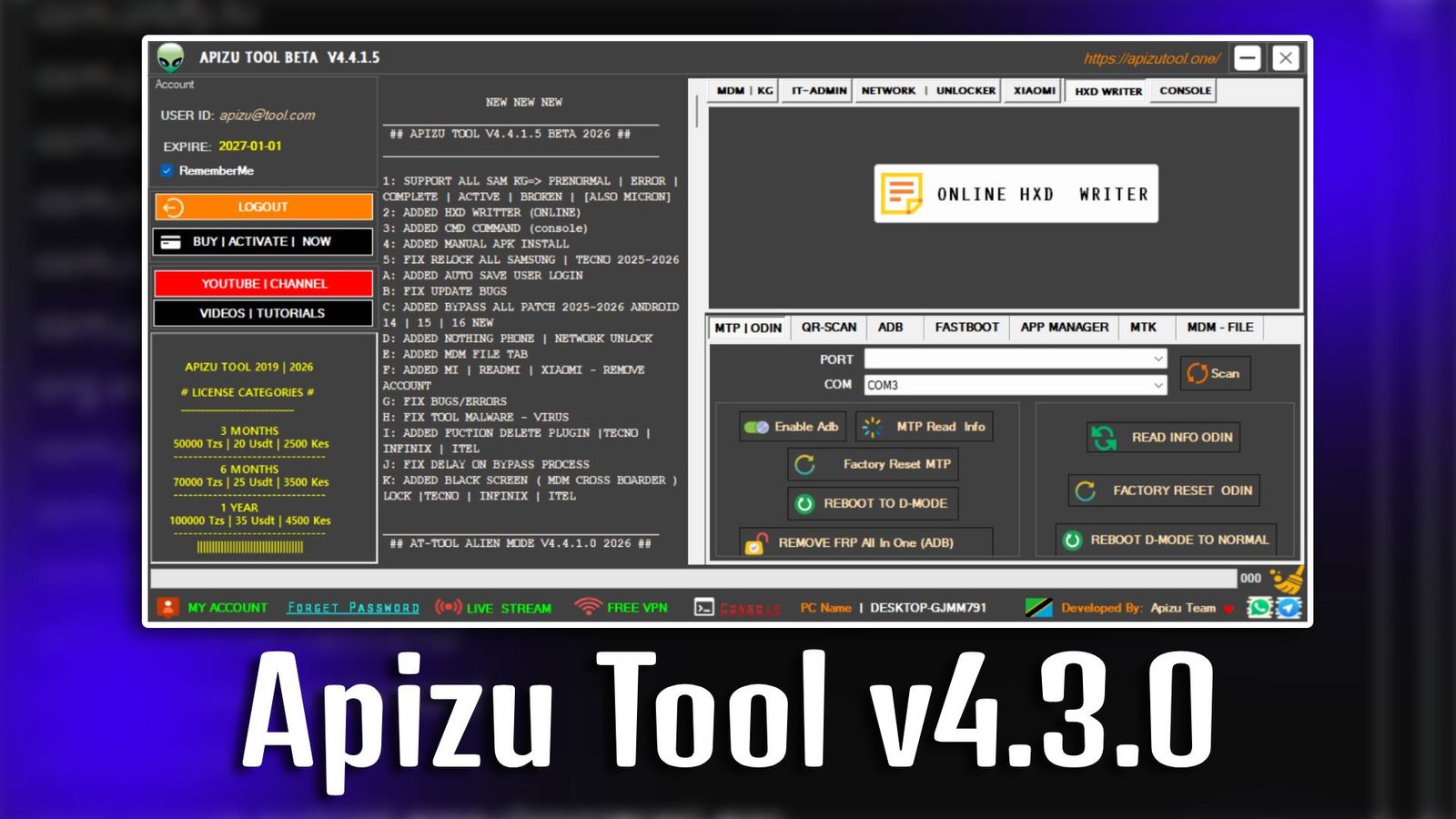 Apizu Tool v4.3.0