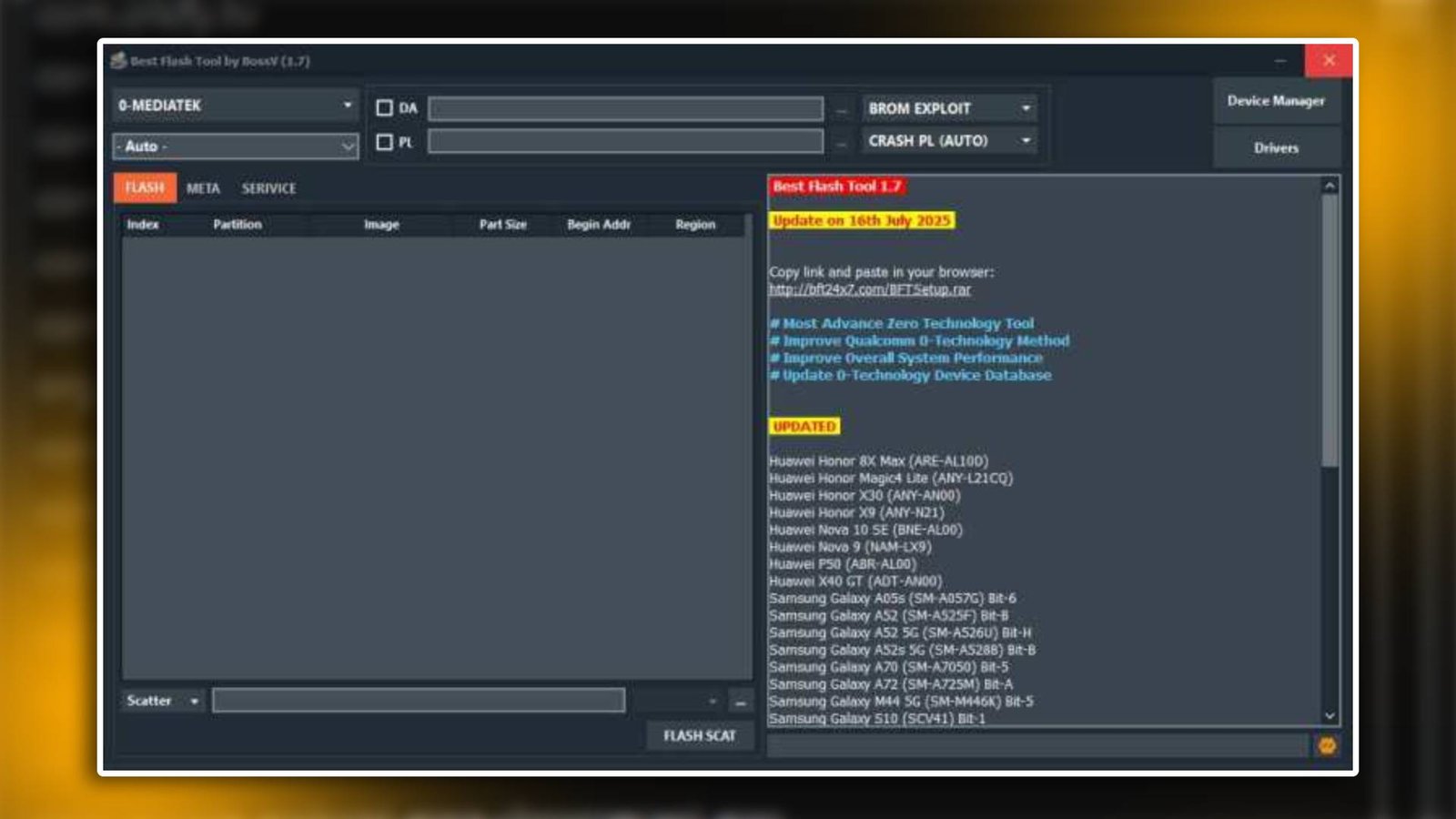 BEST FLASH TOOL V1.7 (BFT)