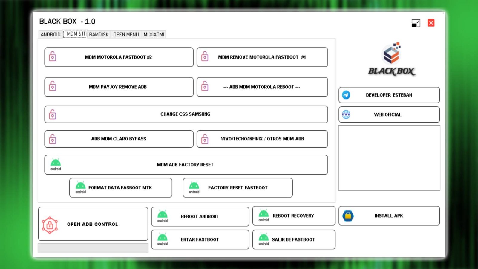 BLACK BOX 1.0 Working