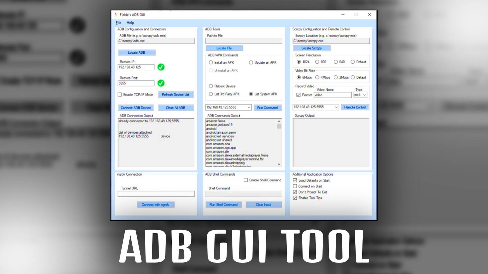 ADB GUI TOOL V1 for Android Device Management ADB GUI TOOL