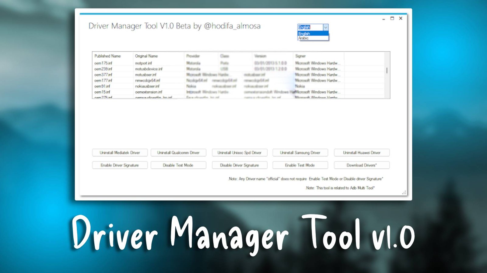 Driver Manager Tool v1.0