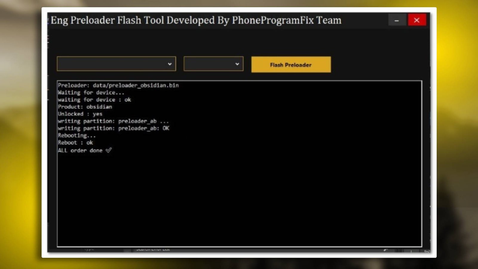 Eng Preloader Flash Tool