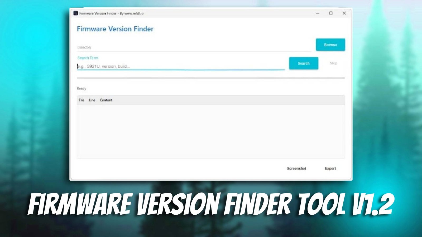Firmware Version Finder Tool v1.2