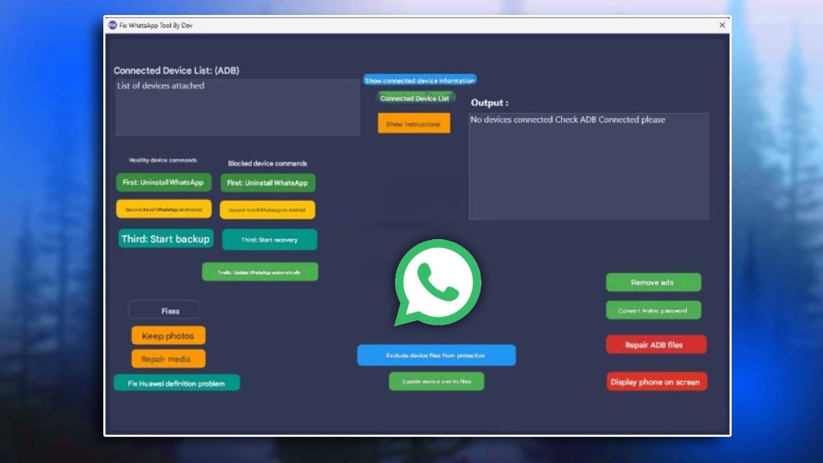Fix WhatsApp Tool by Dev V2.1