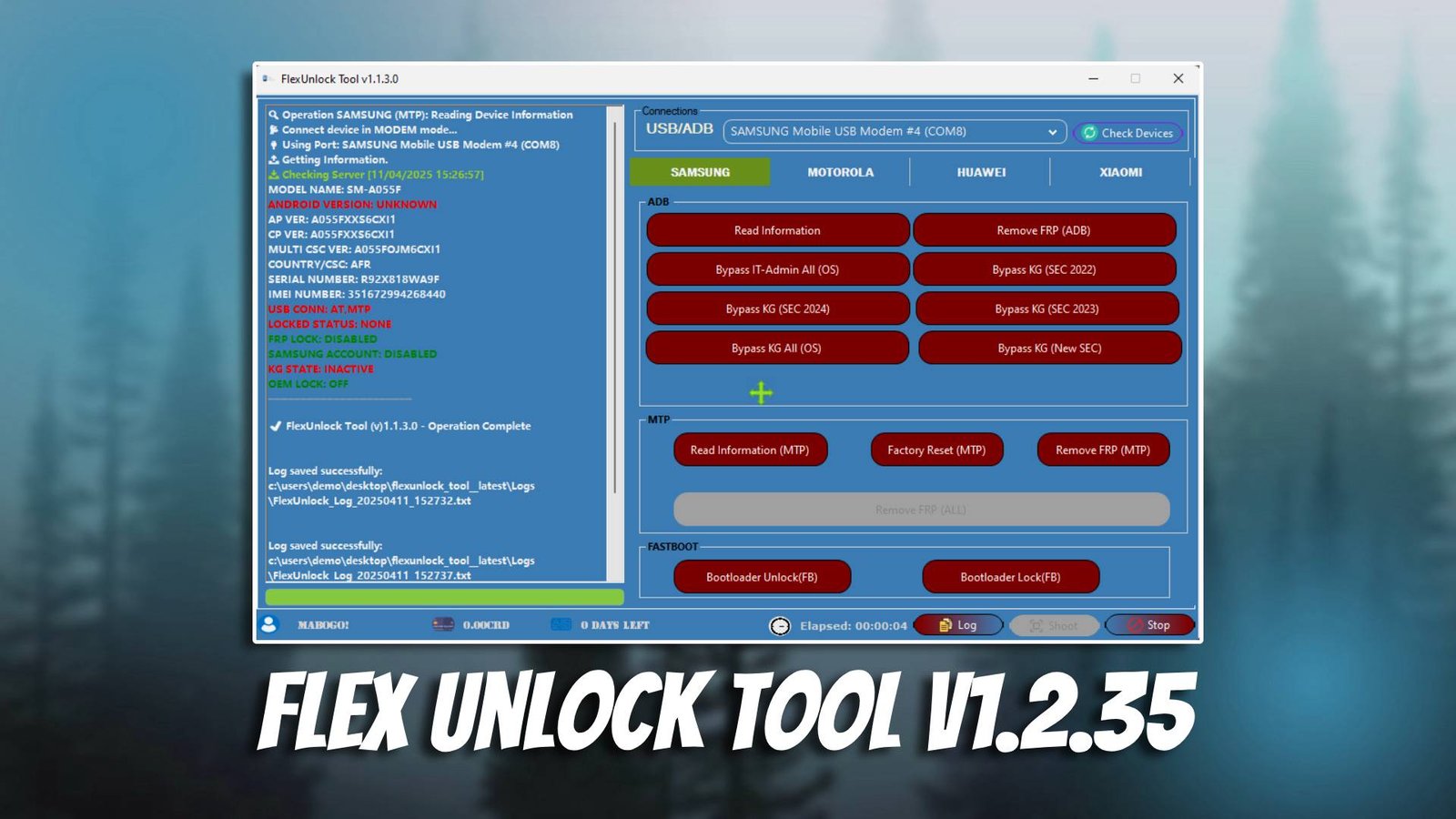 Flex Unlock Tool v1.2.35