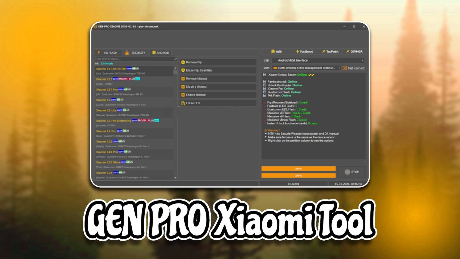 GEN PRO Xiaomi Tool