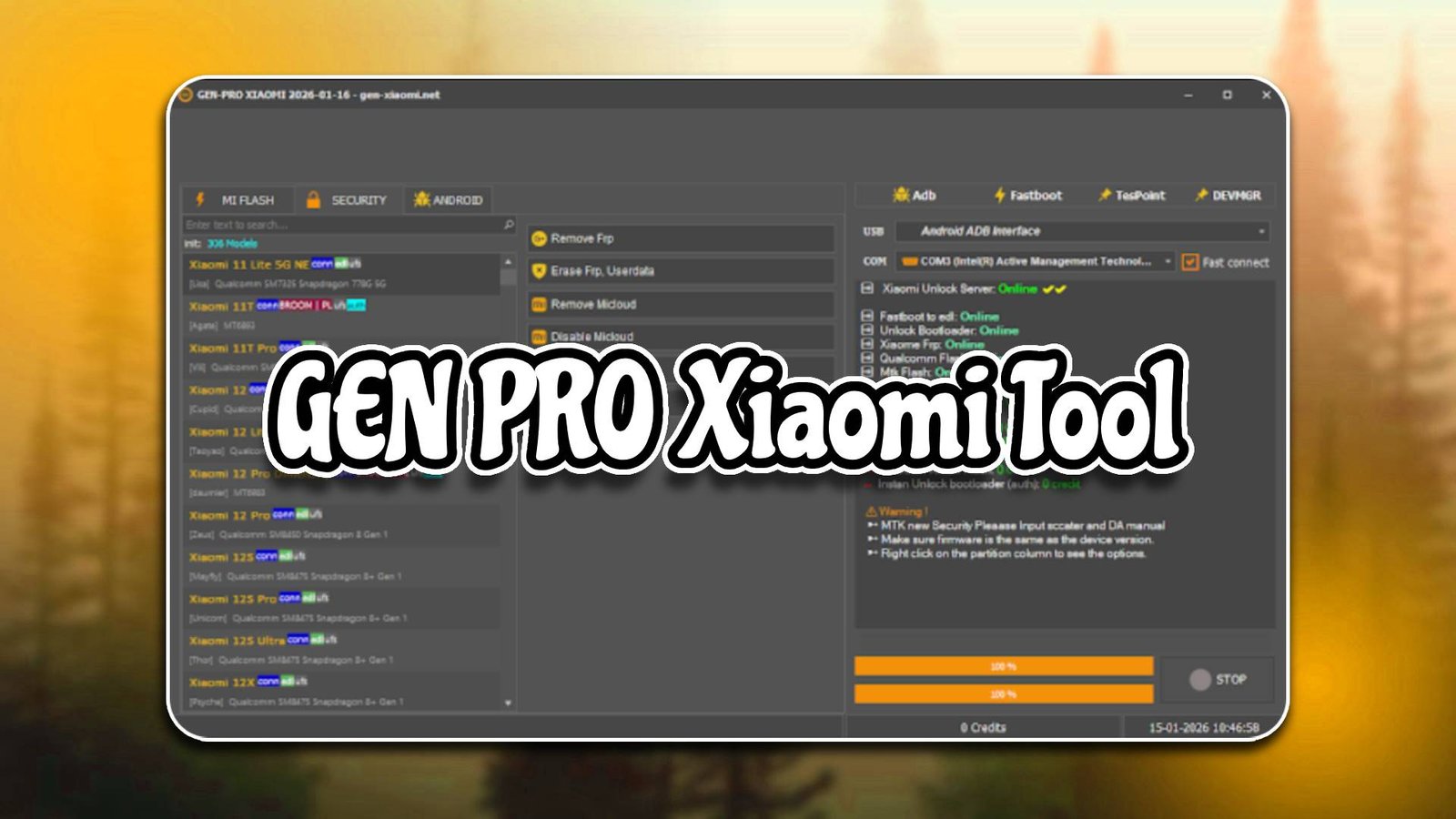 GEN PRO Xiaomi Tool