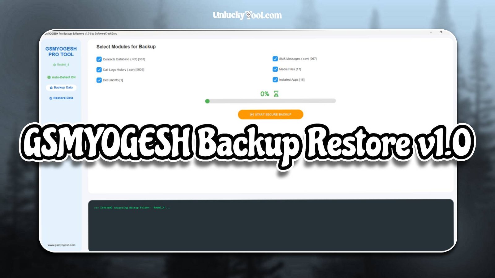 GSMYOGESH Backup Restore v1.0