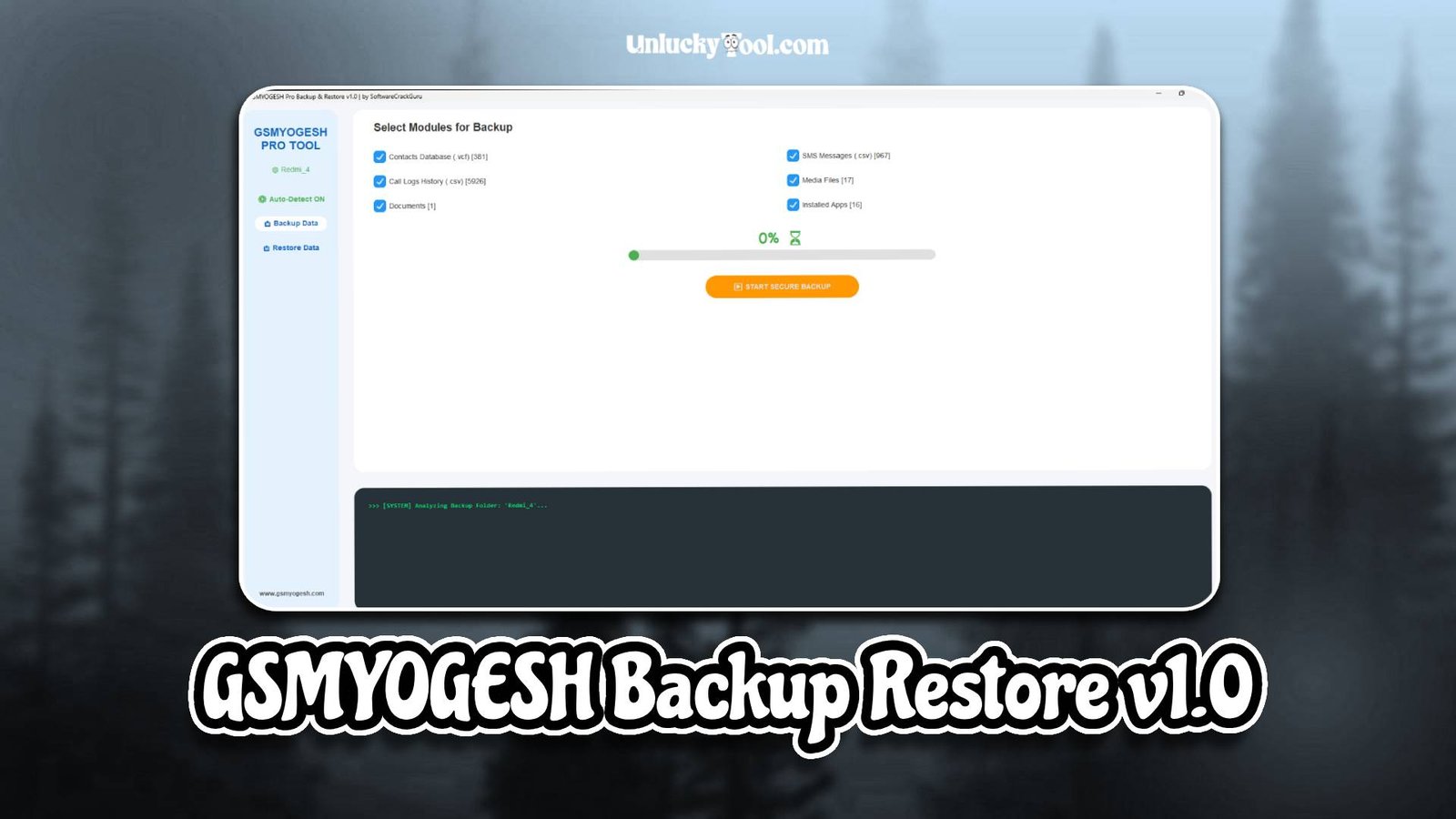 GSMYOGESH Backup Restore v1.0