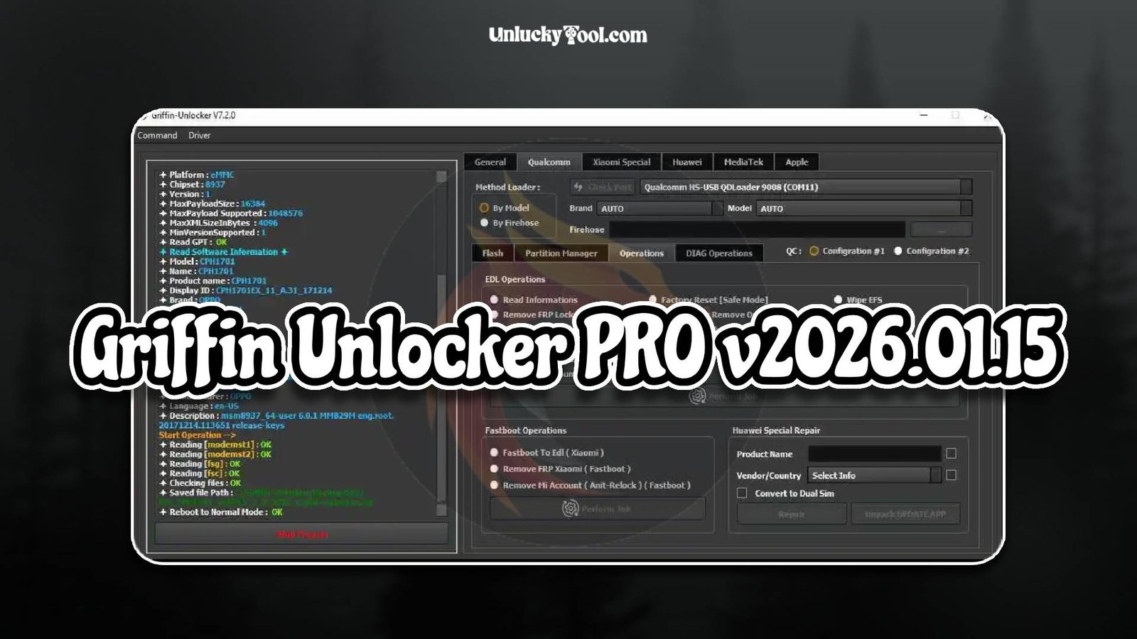 Griffin Unlocker PRO v2026.01.15