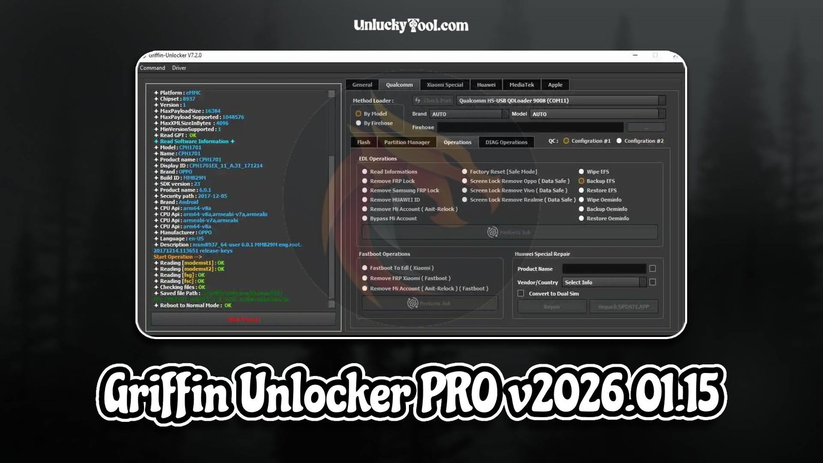 Griffin Unlocker PRO v2026.01.15