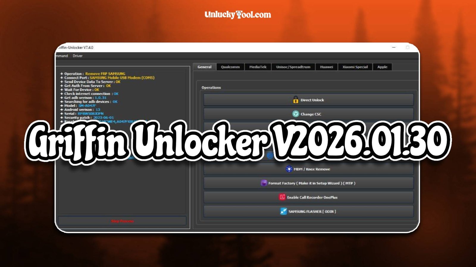 Griffin Unlocker V2026.01.30