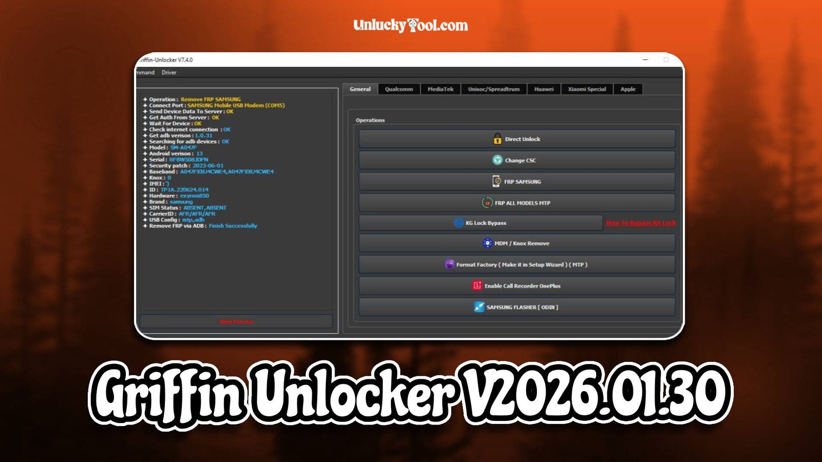Griffin Unlocker V2026.01.30