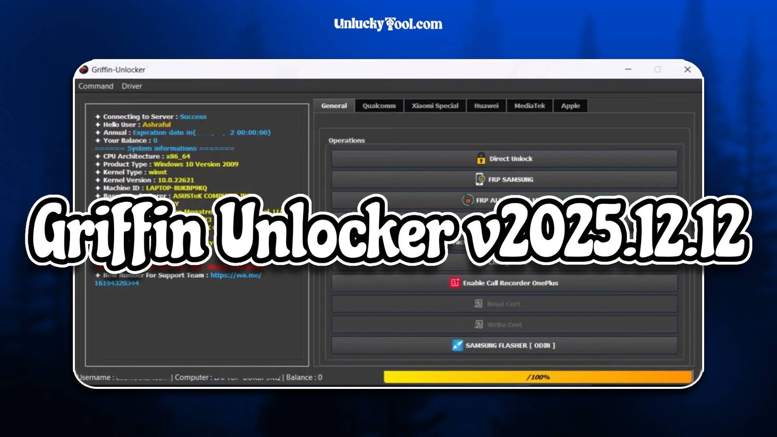 Griffin Unlocker v2025.12.12