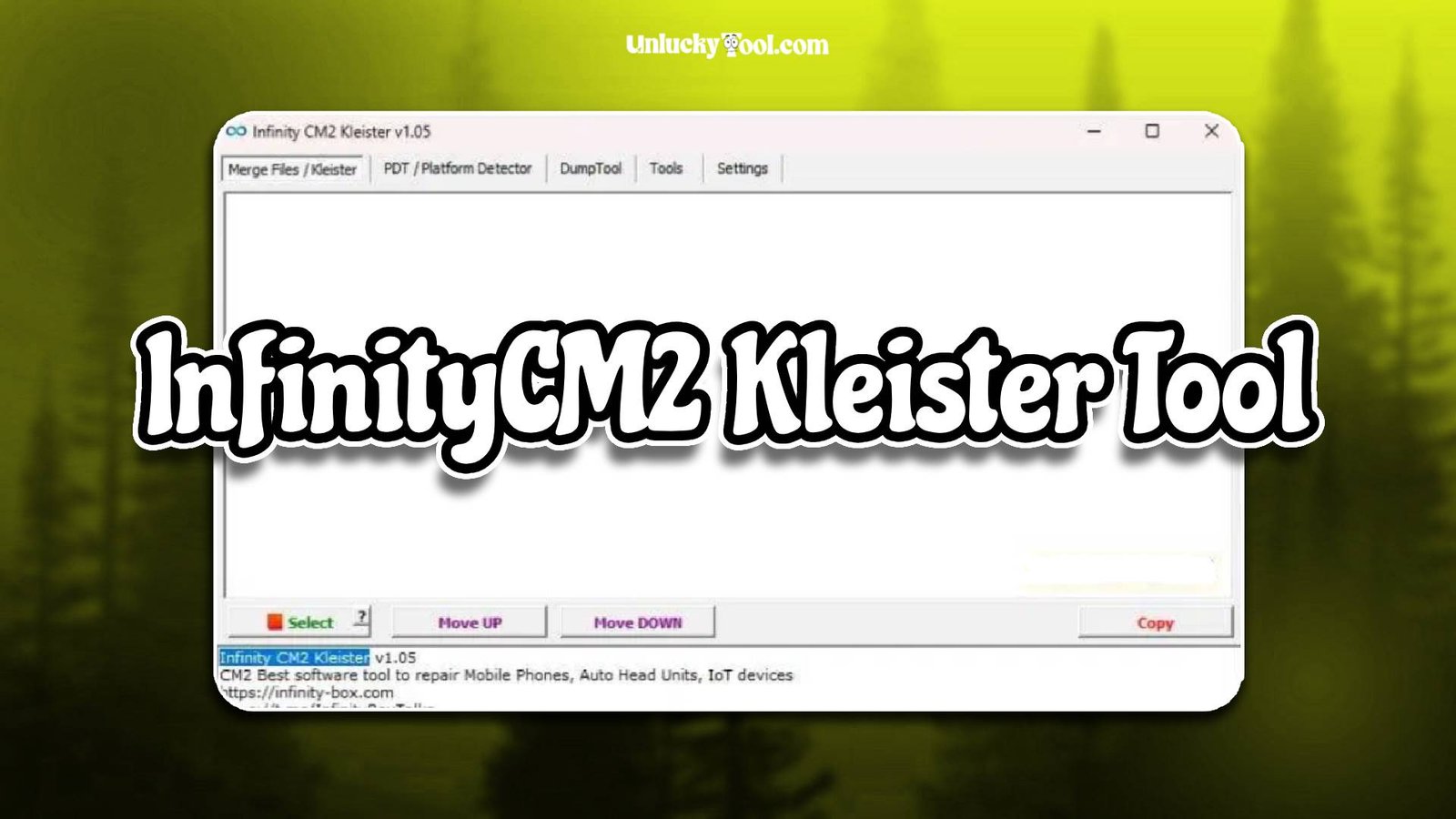 InfinityCM2 Kleister Tool