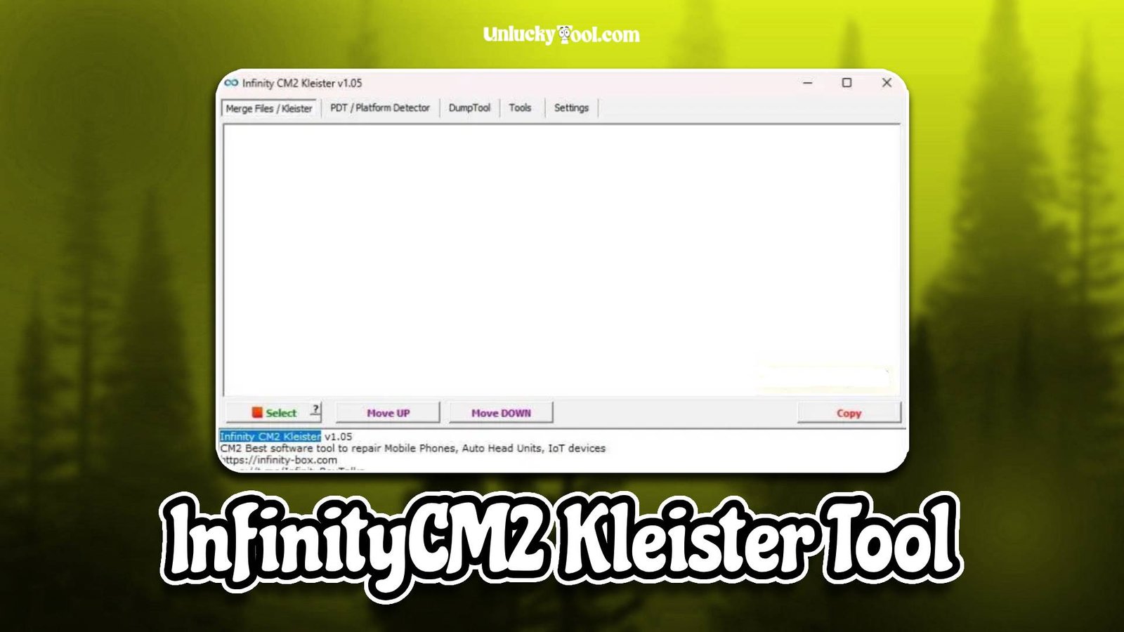 InfinityCM2 Kleister Tool
