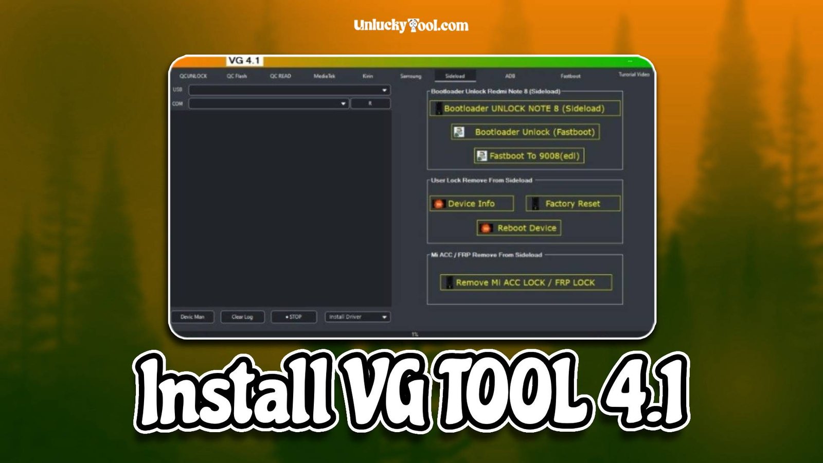 Install VG TOOL 4.1