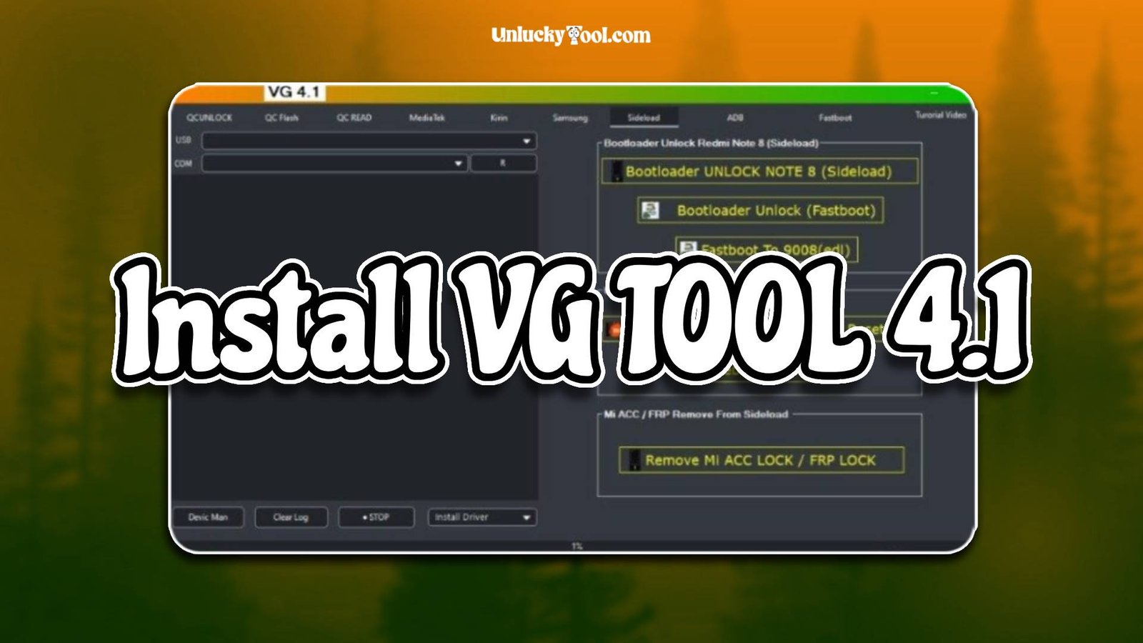 Install VG TOOL 4.1