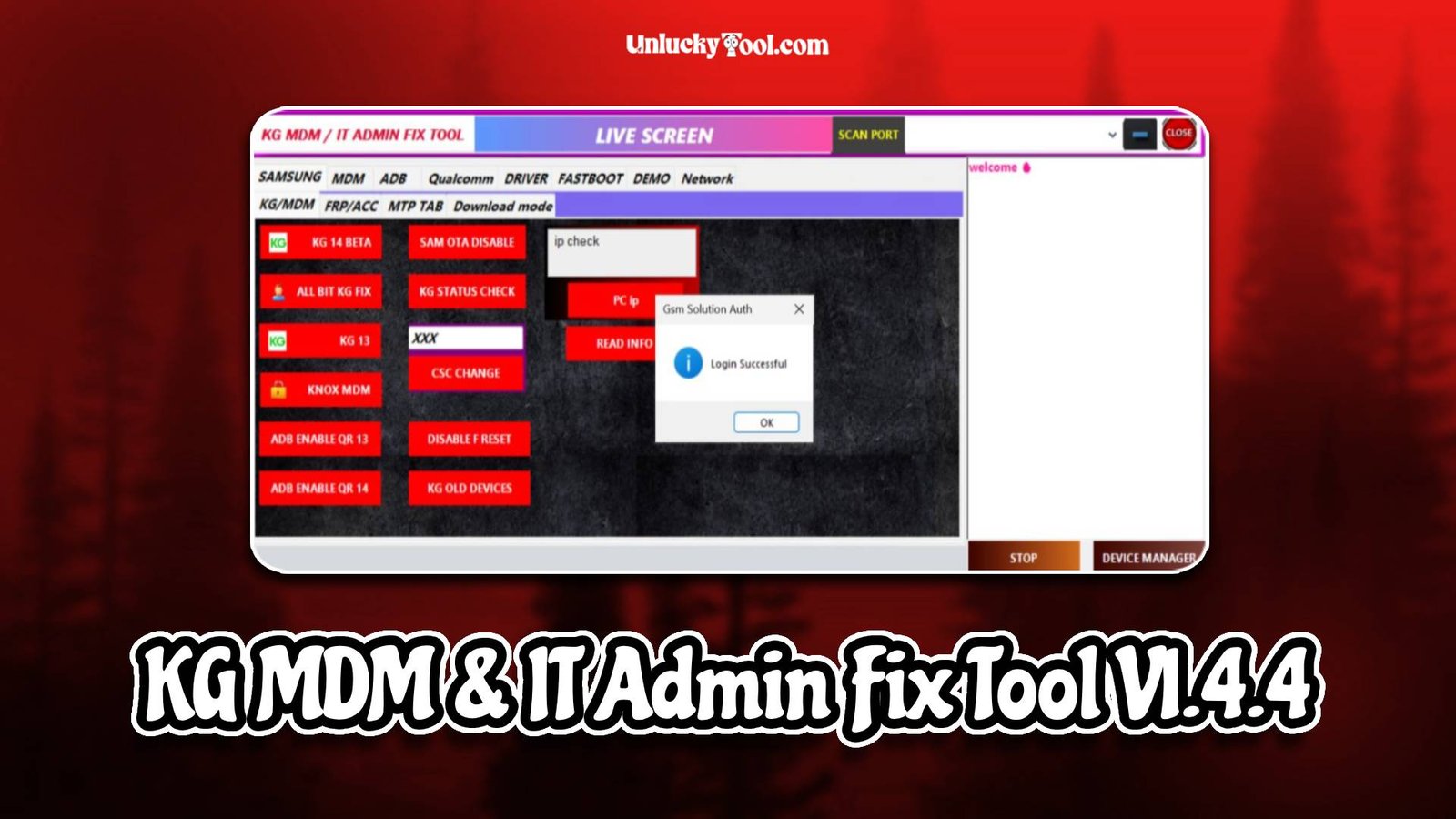 KG MDM and IT Admin Fix Tool V1.4.4