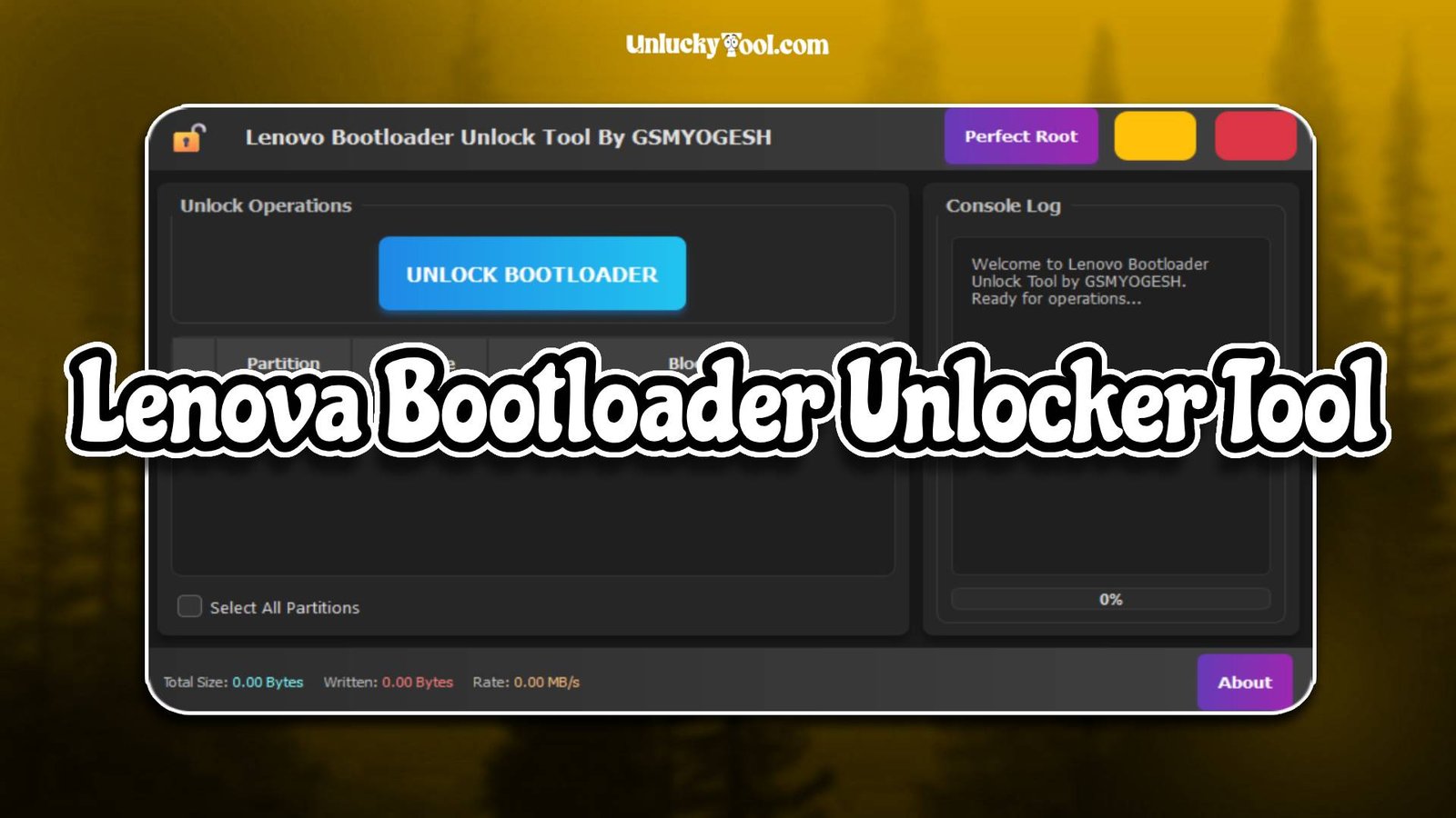 Lenova Bootloader Unlocker Tool
