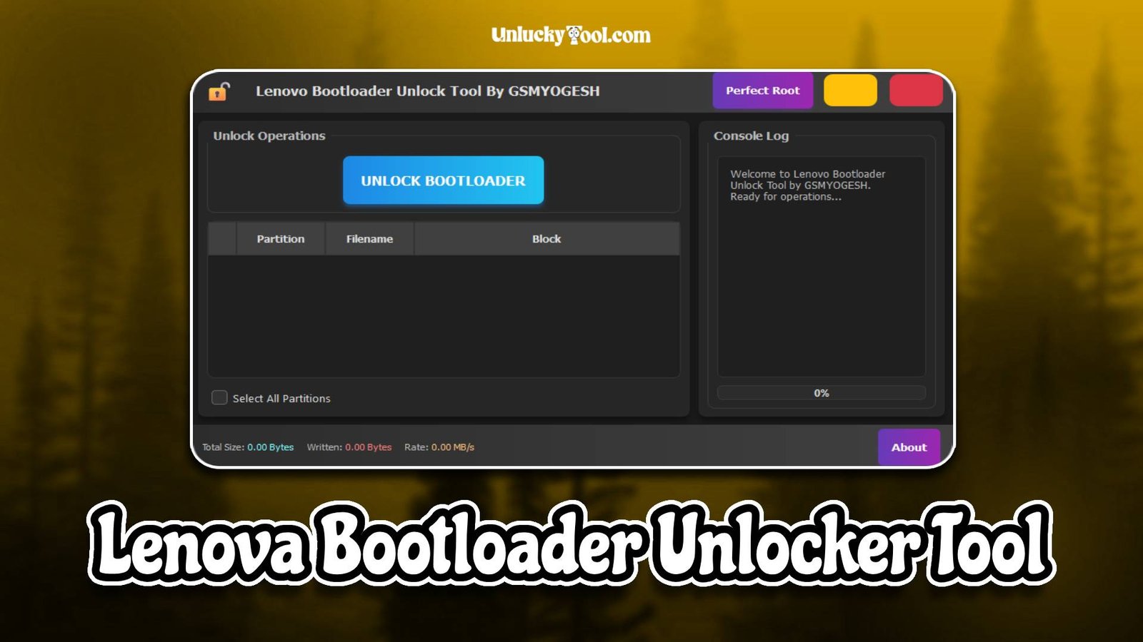 Lenova Bootloader Unlocker Tool