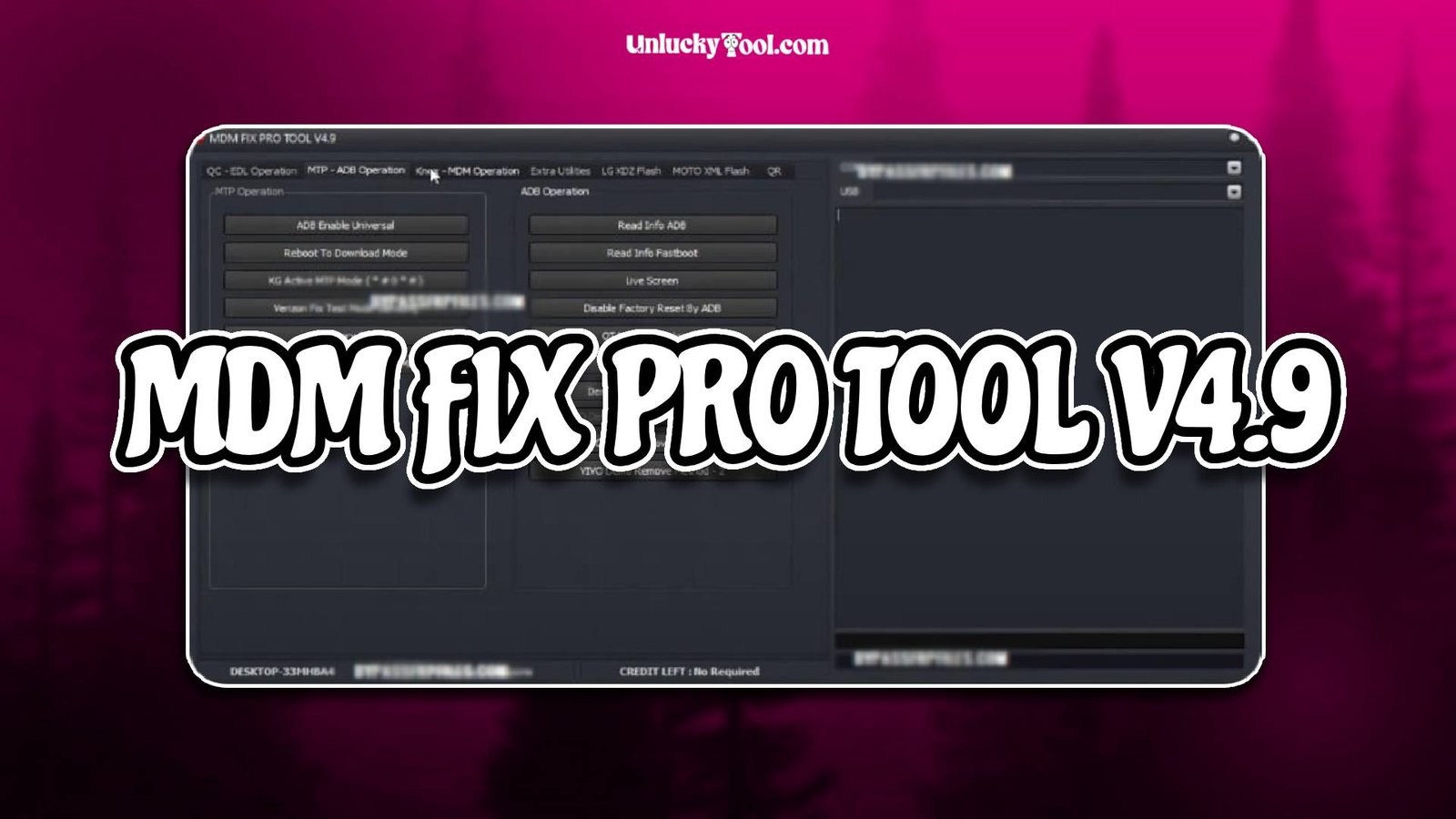 MDM FIX PRO TOOL V4.9