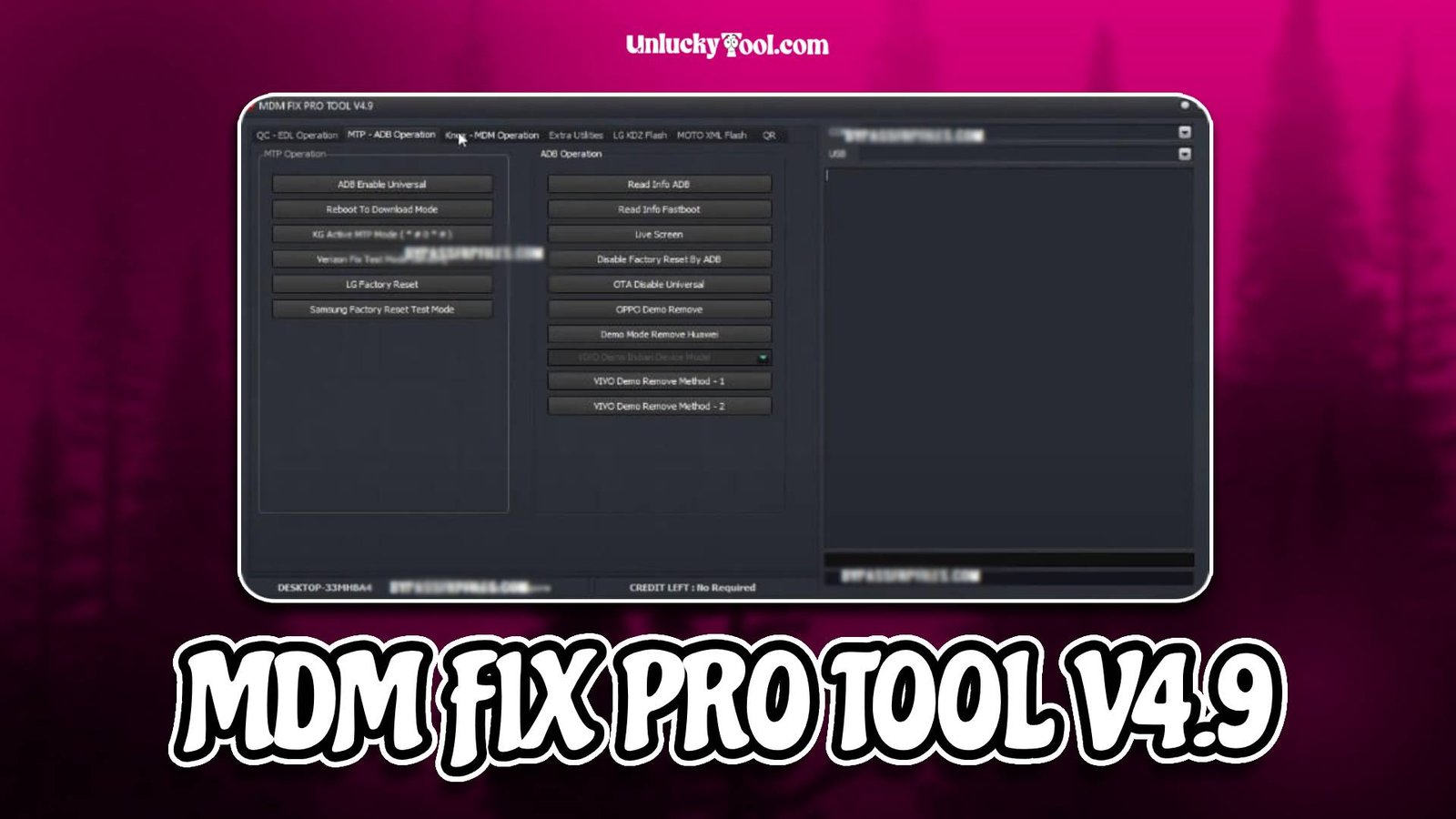 MDM FIX PRO TOOL V4.9