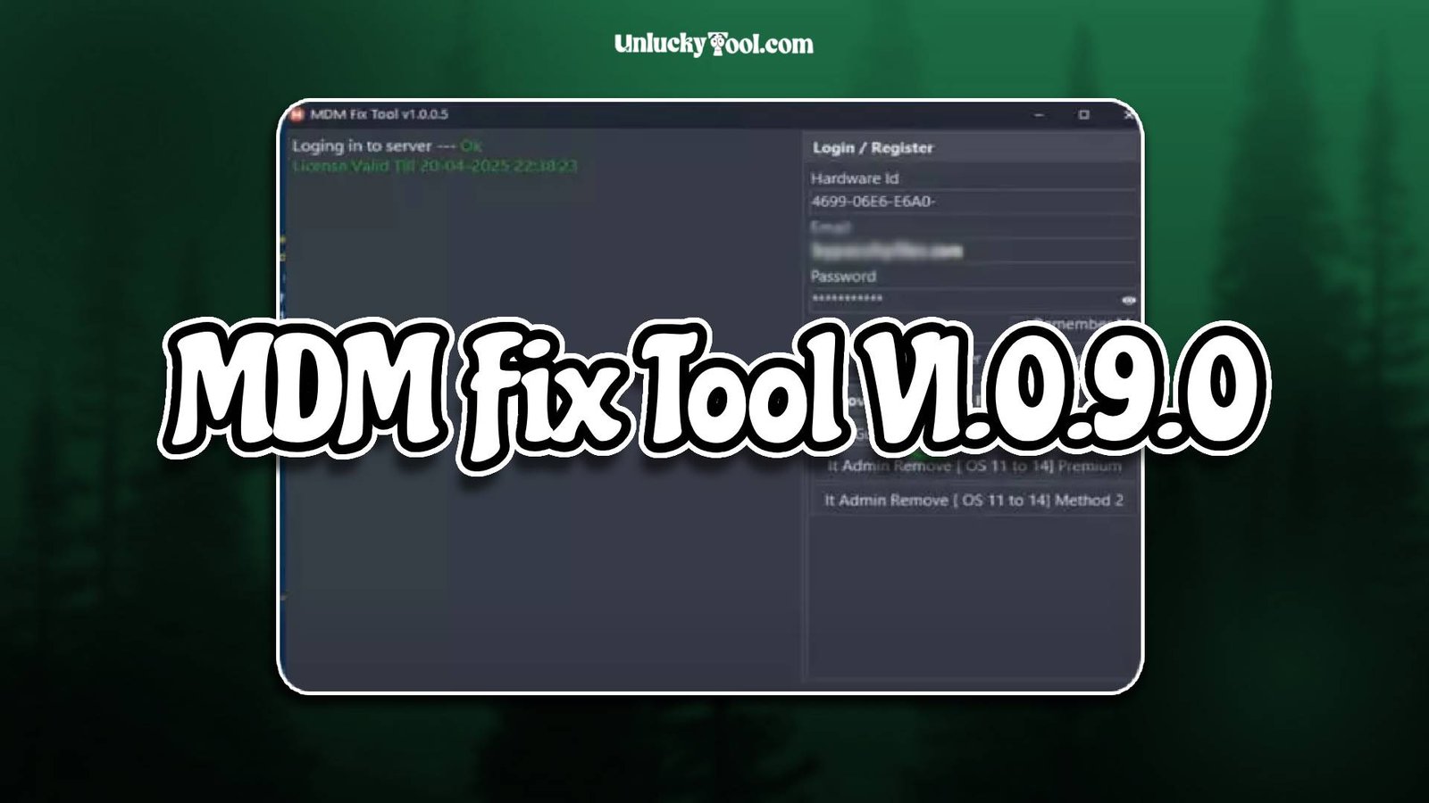 MDM Fix Tool V1.0.9.0