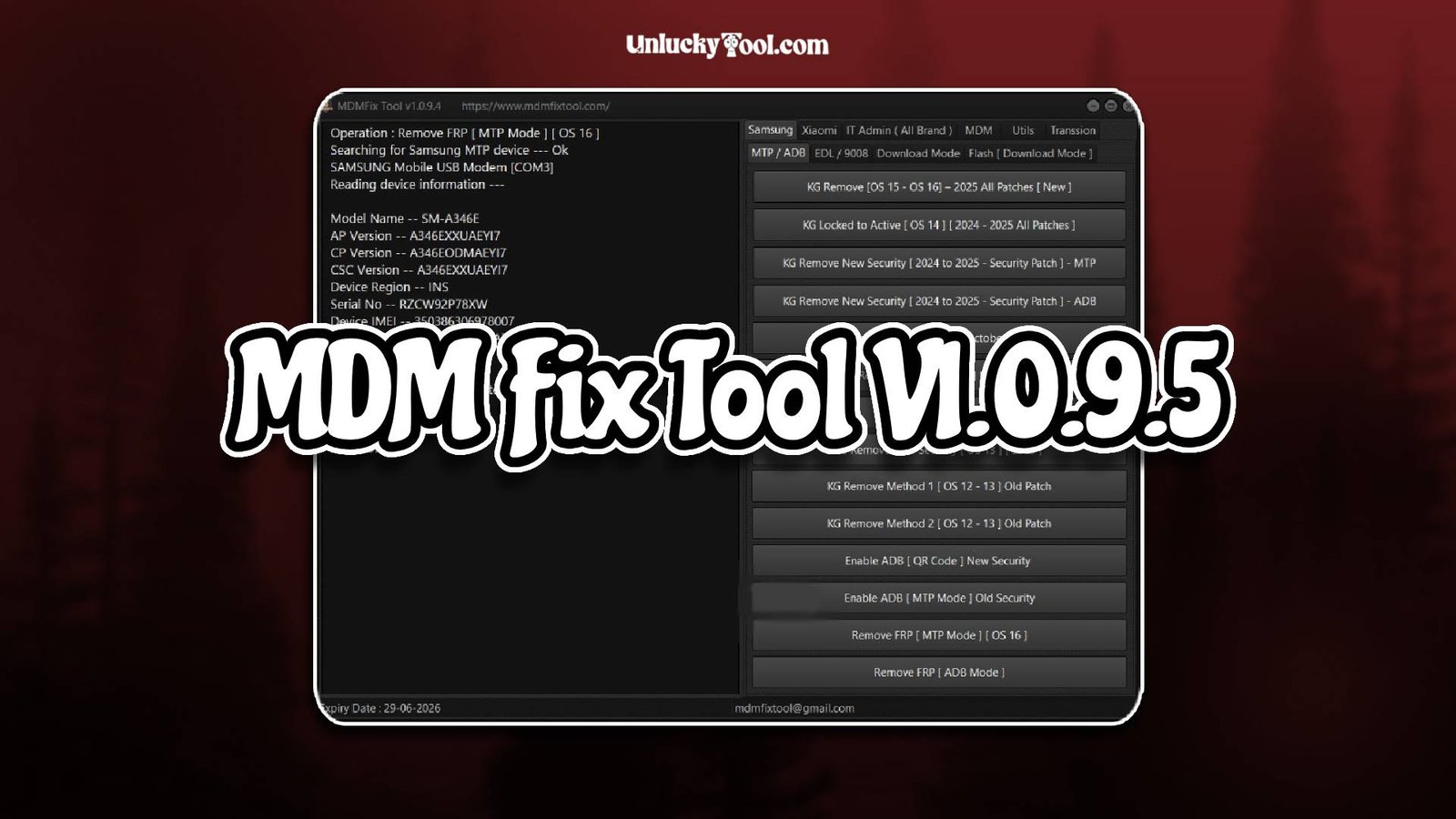 MDM Fix Tool V1.0.9.5