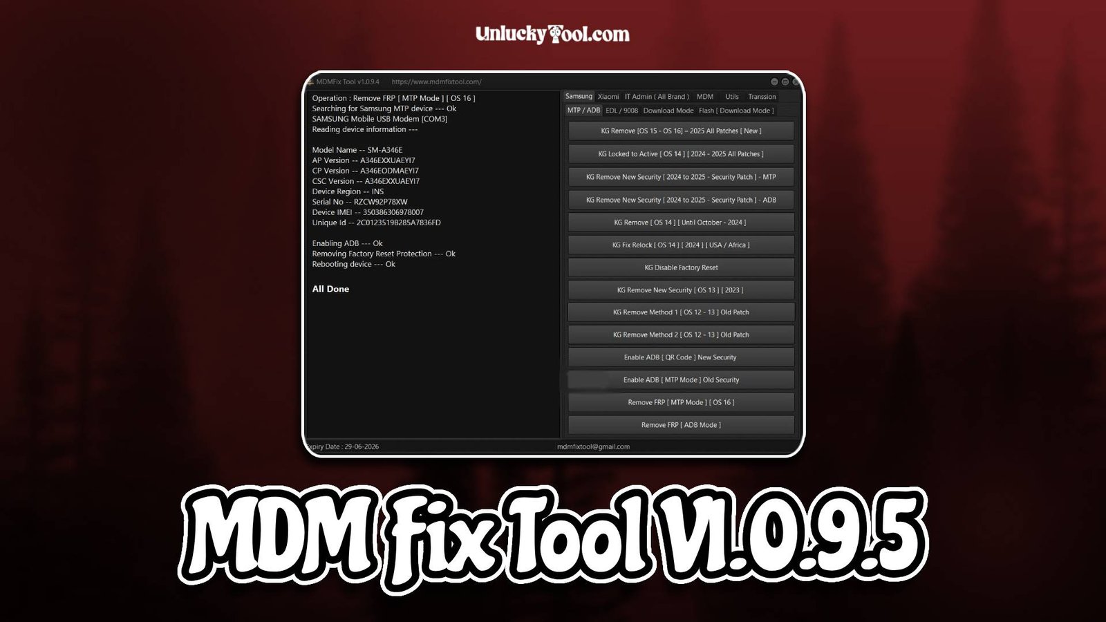 MDM Fix Tool V1.0.9.5
