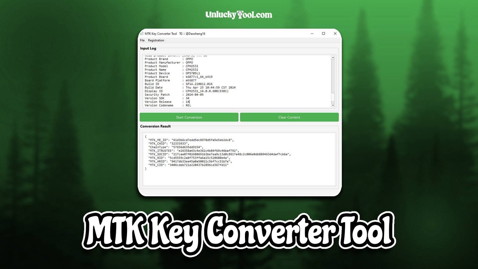 MTK Key Converter Tool