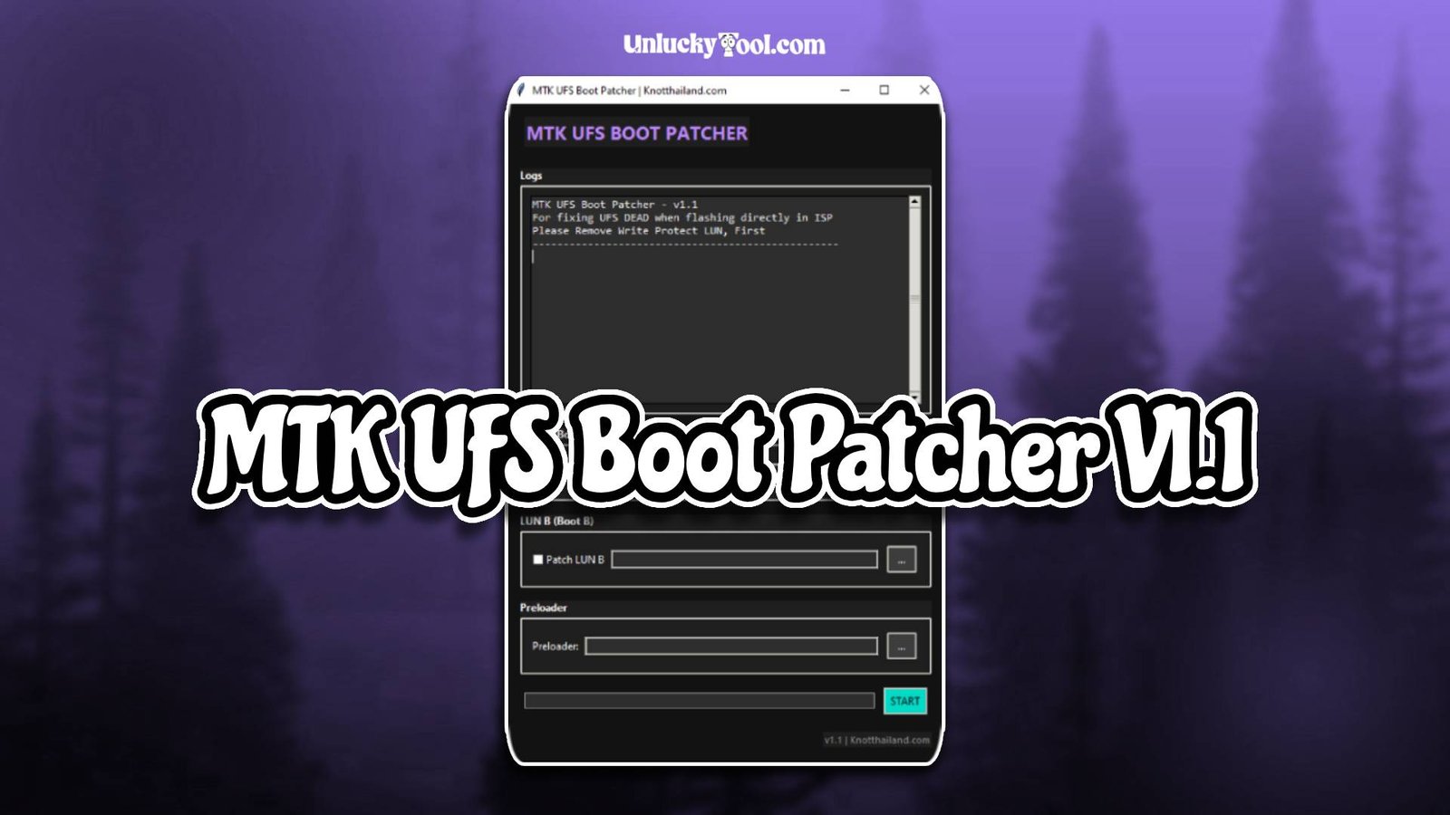 MTK UFS Boot Patcher V1.1