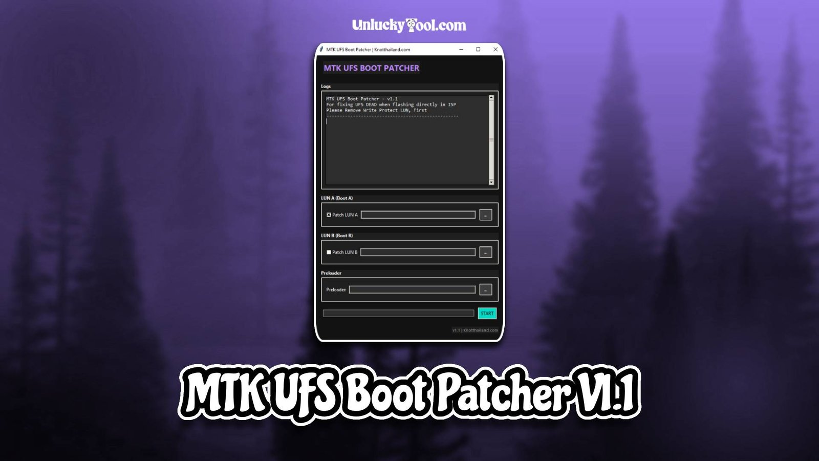 MTK UFS Boot Patcher V1.1