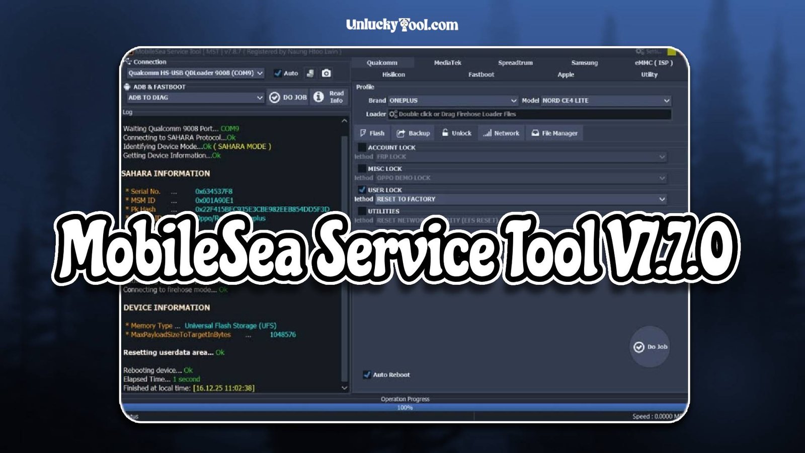 MobileSea Service Tool V7.7.0