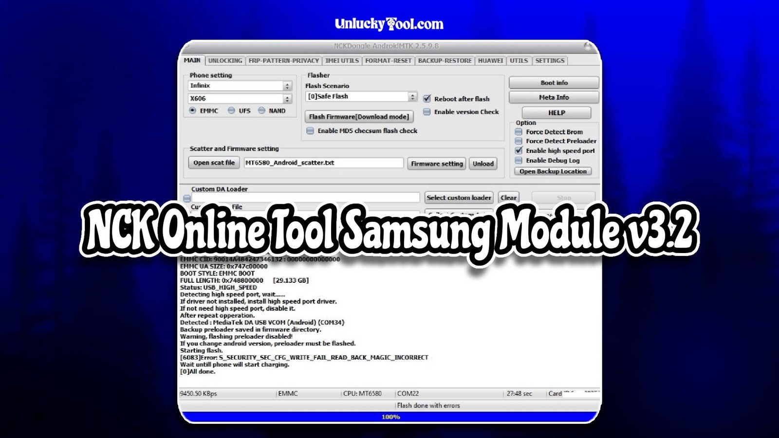 NCK Online Tool Samsung Module v3.2