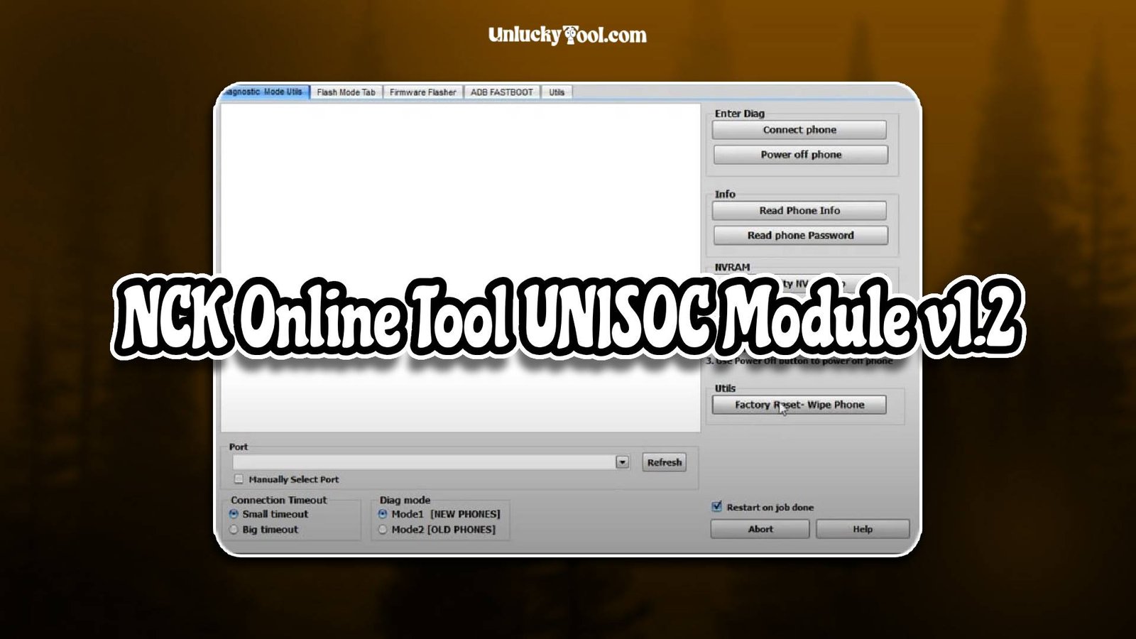 NCK Online Tool UNISOC Module v1.2