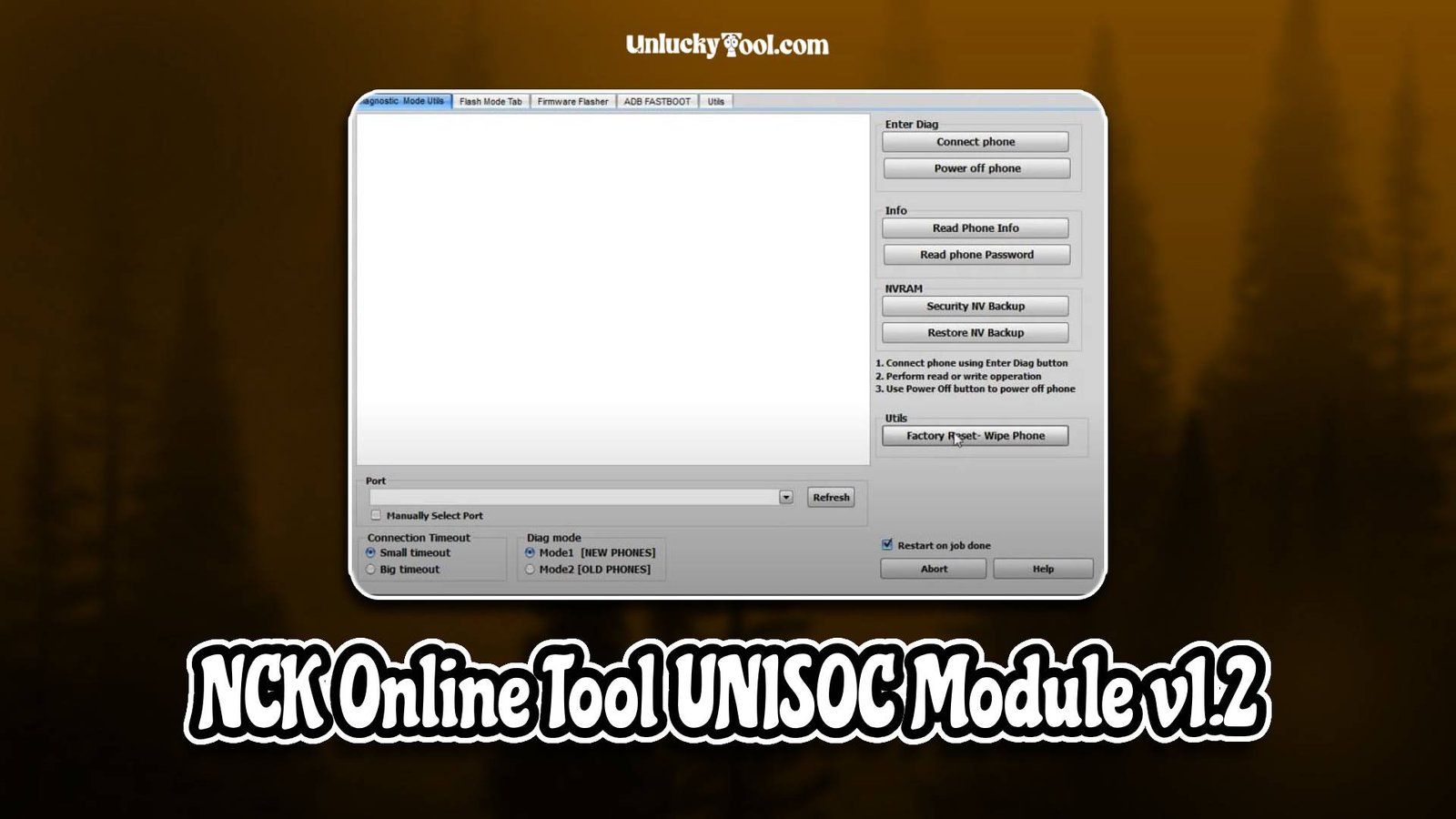 NCK Online Tool UNISOC Module v1.2