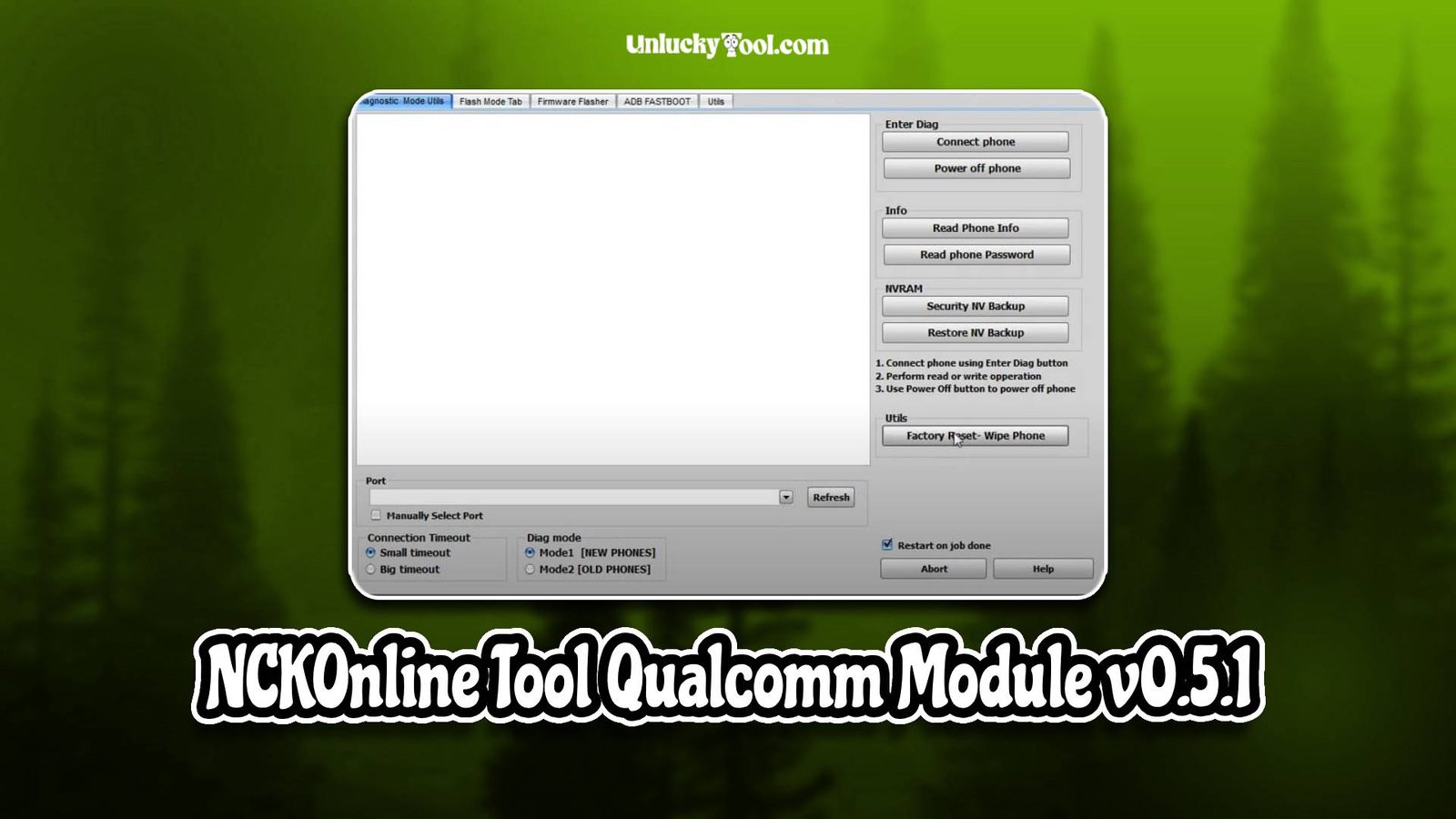 NCK Online Tool Qualcomm Module v0.5.1