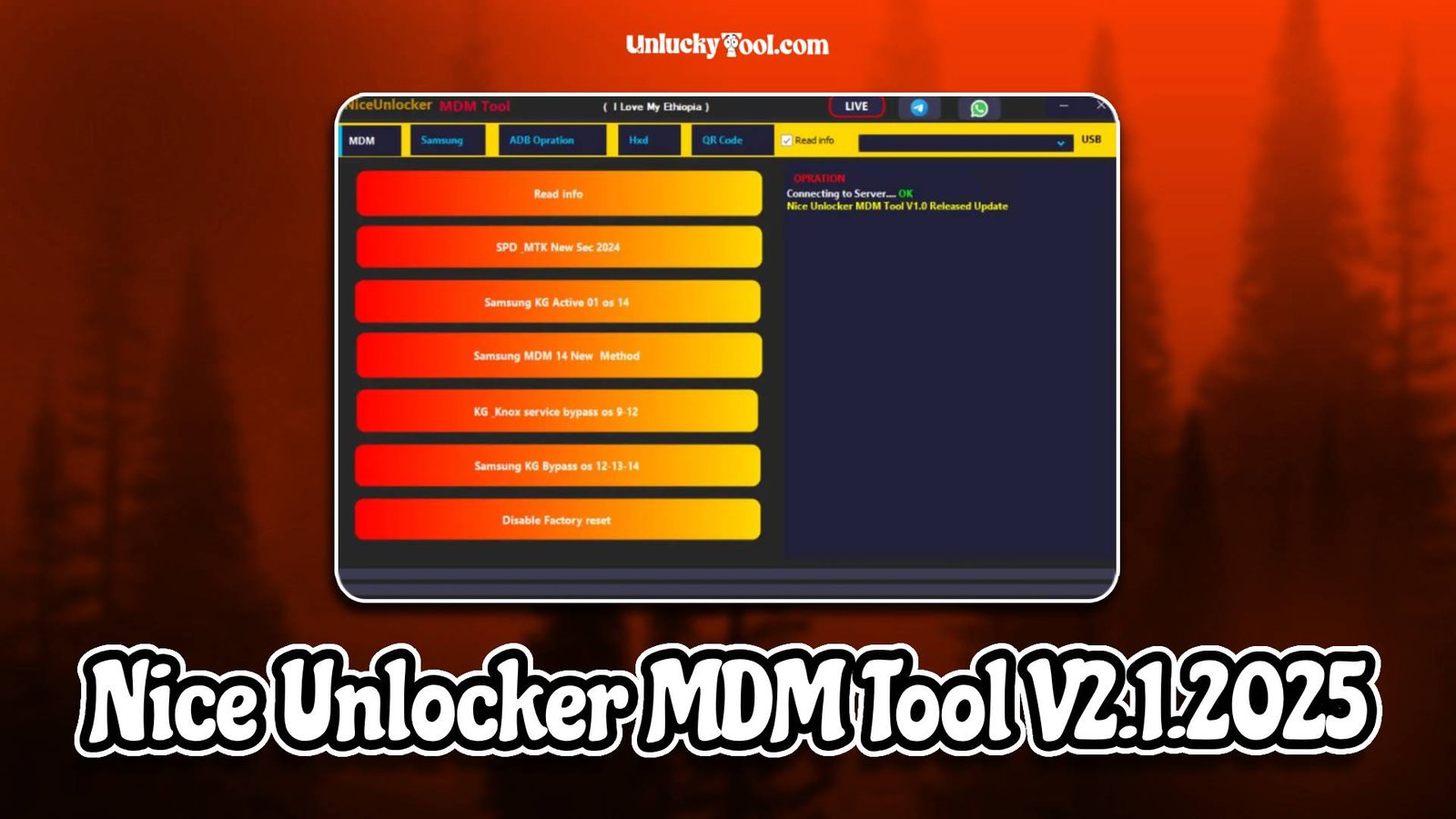 Nice Unlocker MDM Tool V2.1.2025