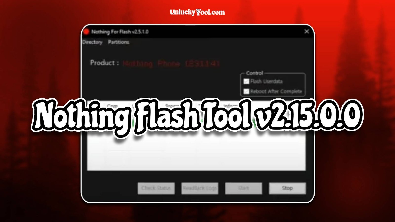 Nothing Flash Tool v2.15.0.0