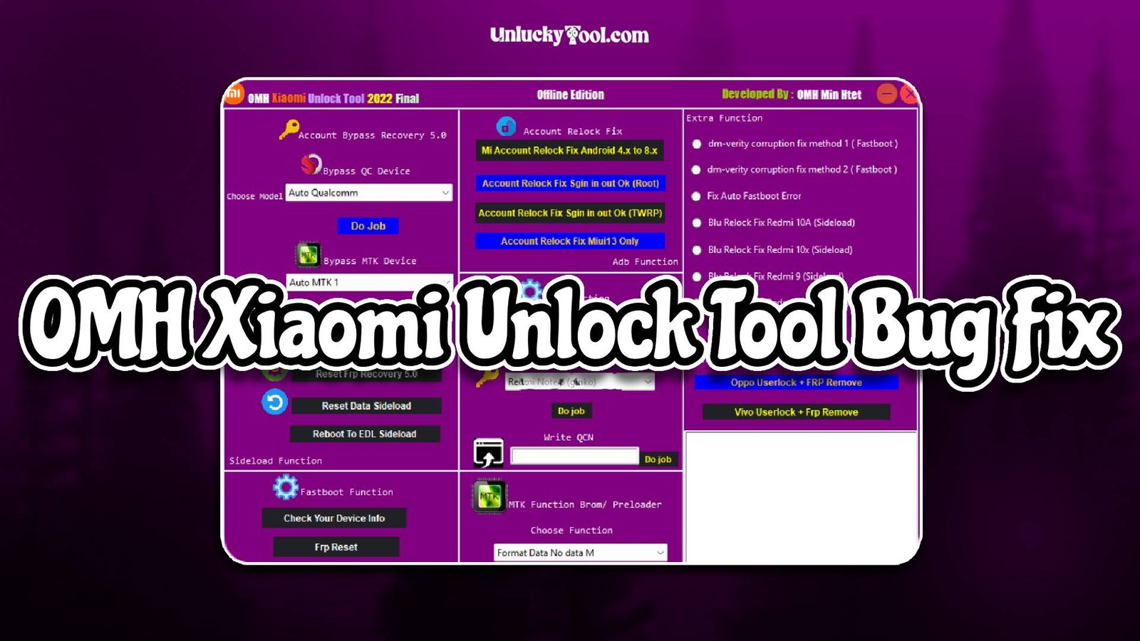 OMH Xiaomi Unlock Tool Bug Fix