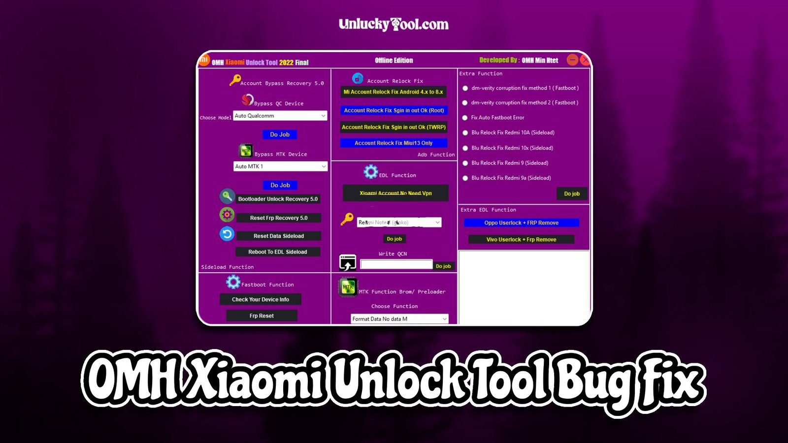 OMH Xiaomi Unlock Tool Bug Fix