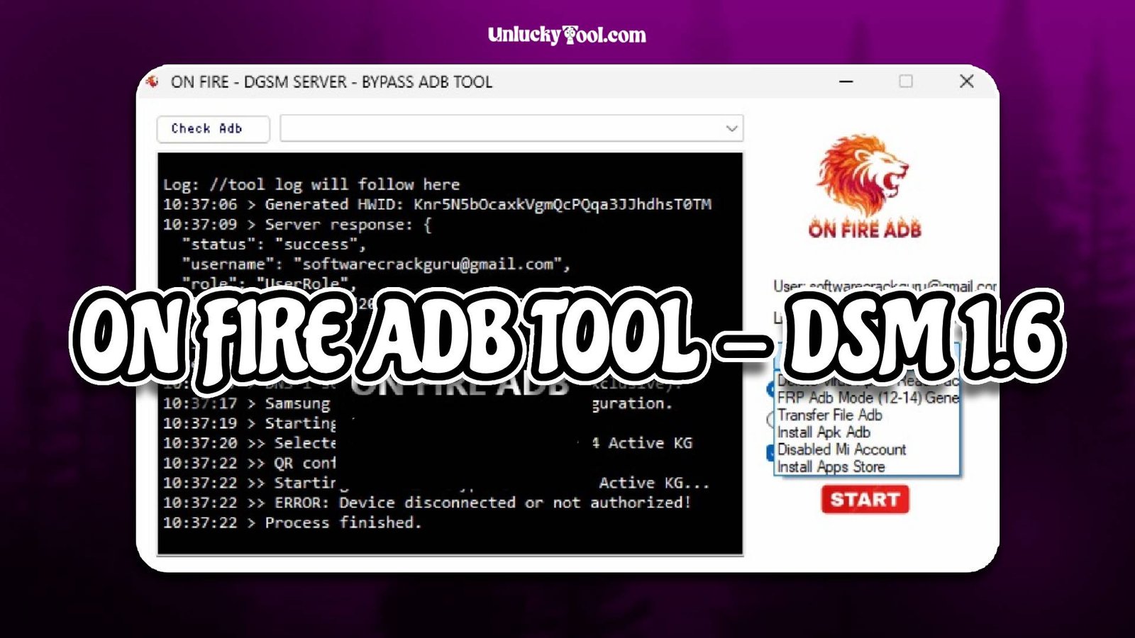 ON FIRE ADB TOOL - DSM 1.6