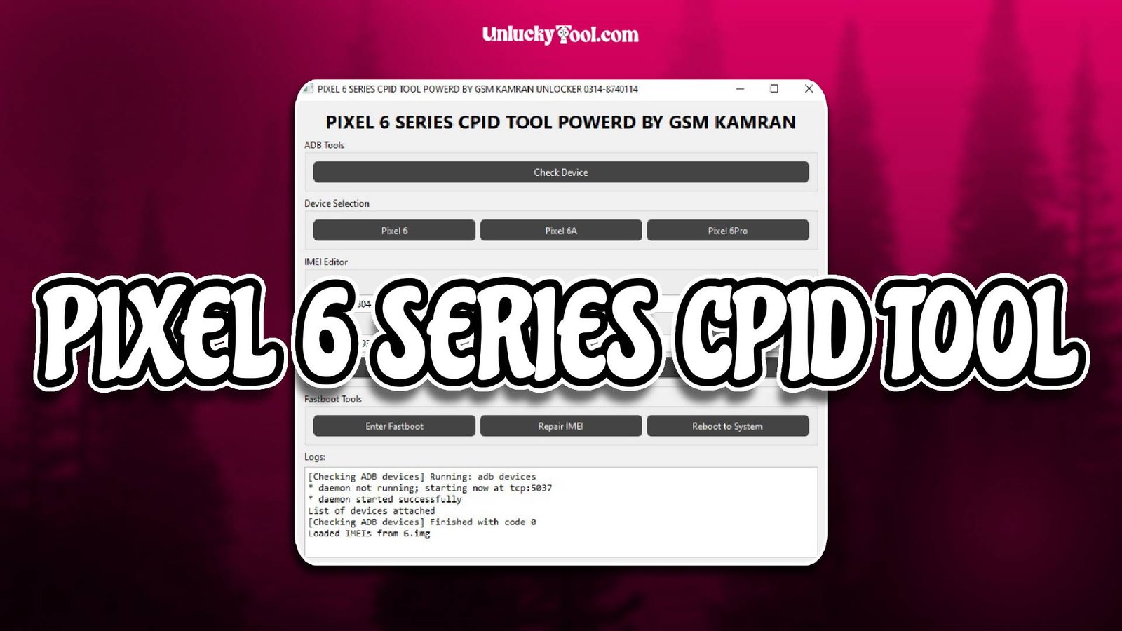 PIXEL 6 SERIES CPID TOOL