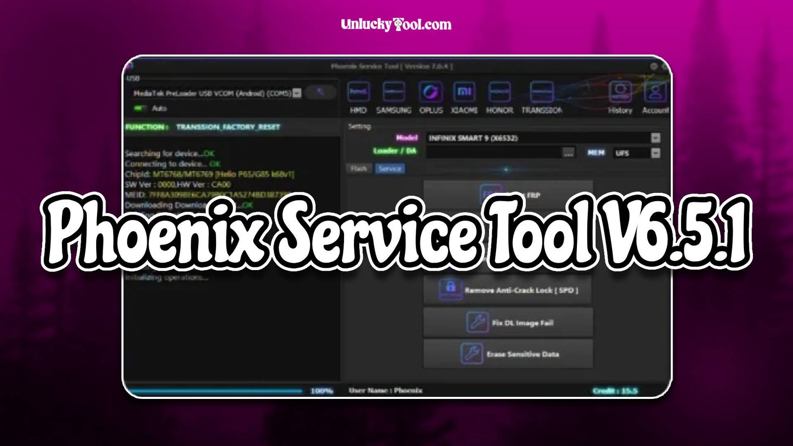 Phoenix Service Tool V6.5.1