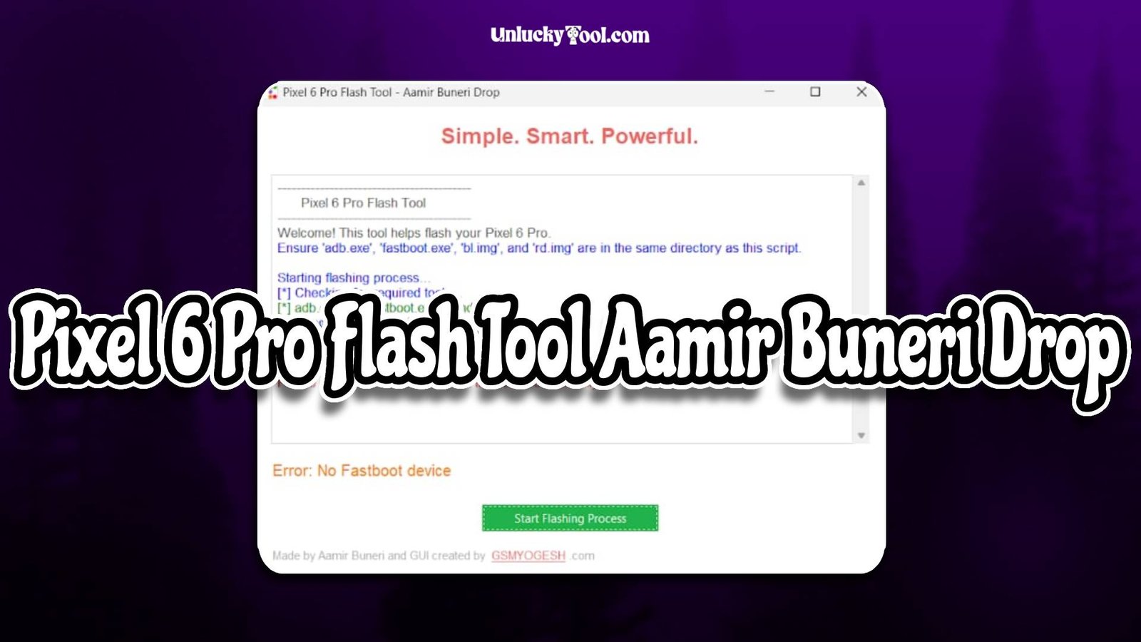 Pixel 6 Pro Flash Tool Aamir Buneri Drop