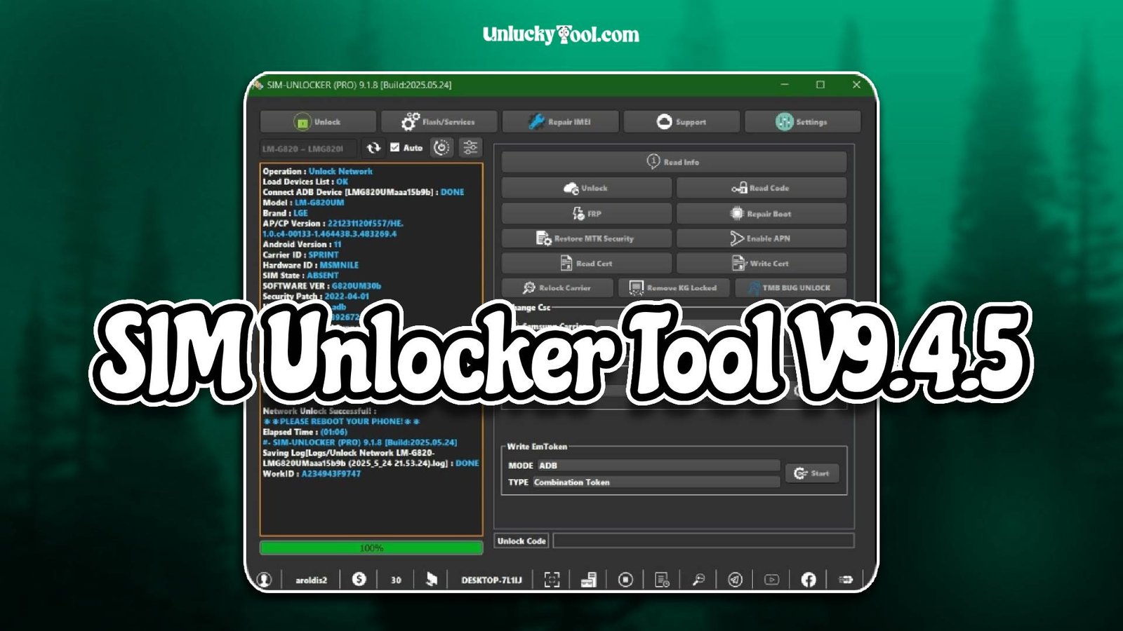 SIM Unlocker Tool V9.4.5