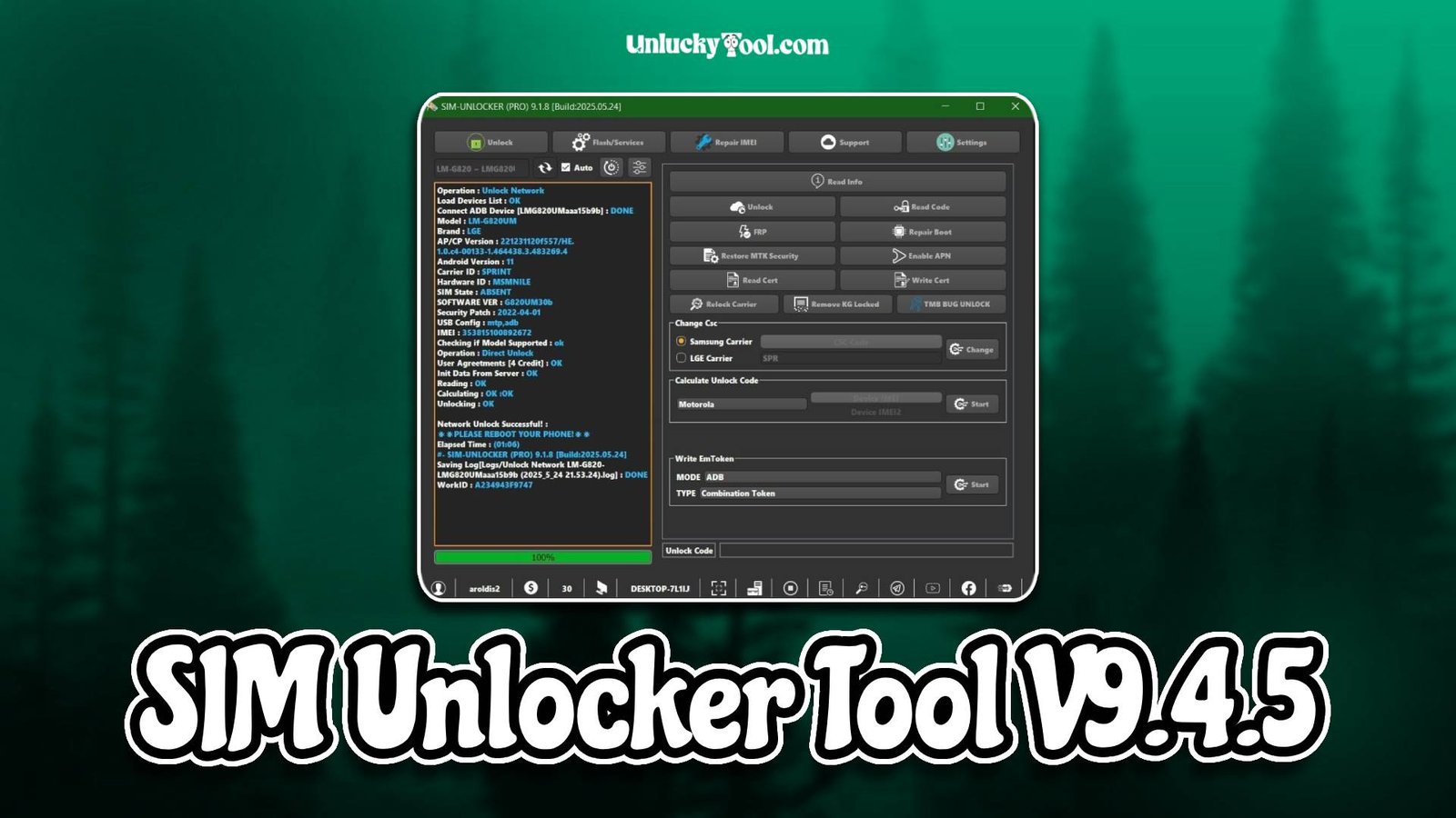 SIM Unlocker Tool V9.4.5